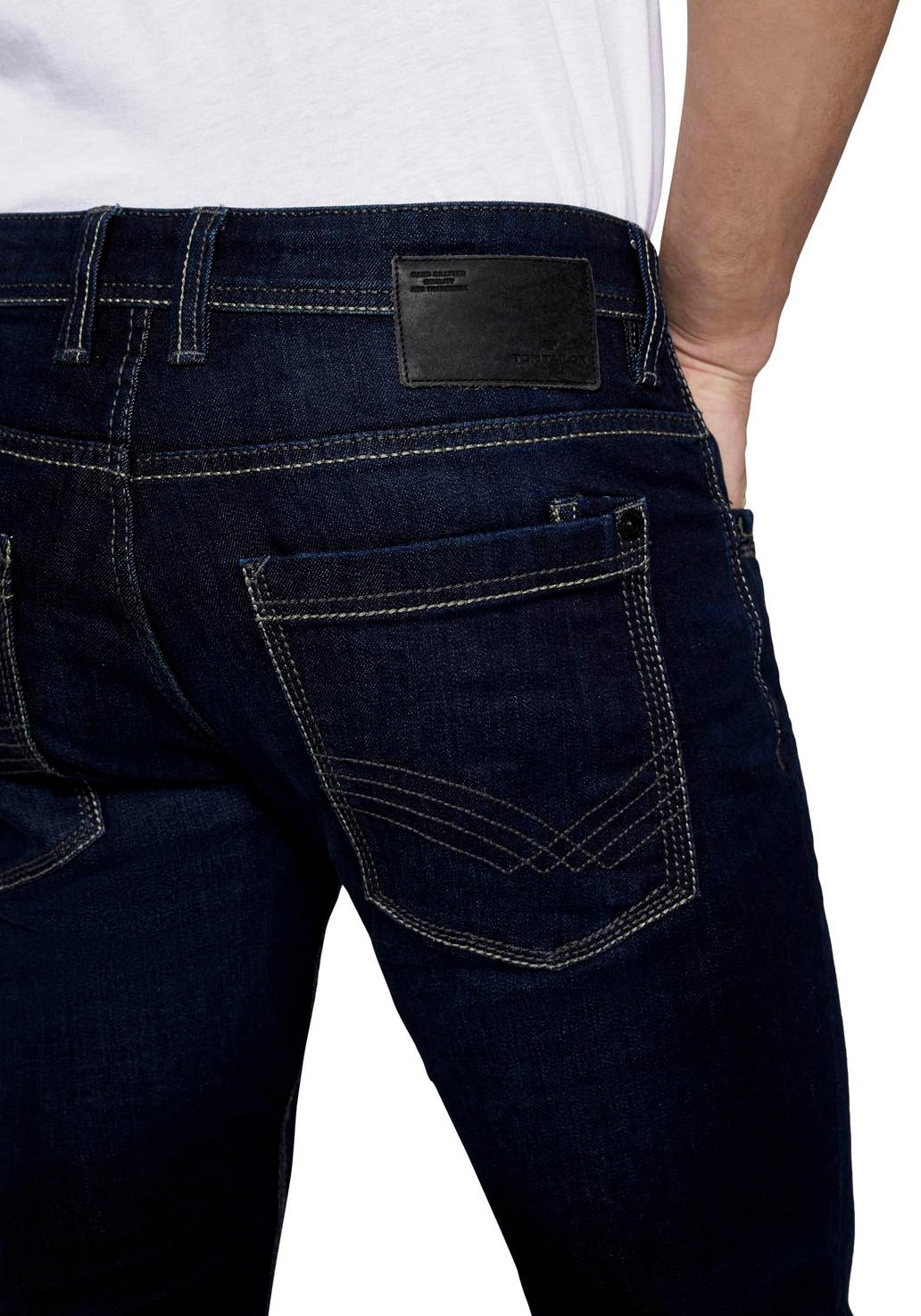 TOM TAILOR 5-Pocket-Jeans »Marvin Straight«, mit Stretch und Kontrastnähten