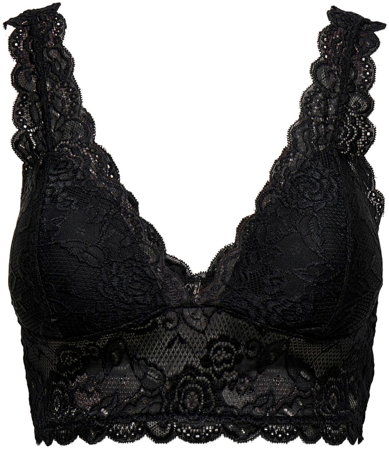 ONLY Spitzentop "ONLCHLOE – Spitzen-Bra mit gepolsterten Cups und Stretch", günstig online kaufen