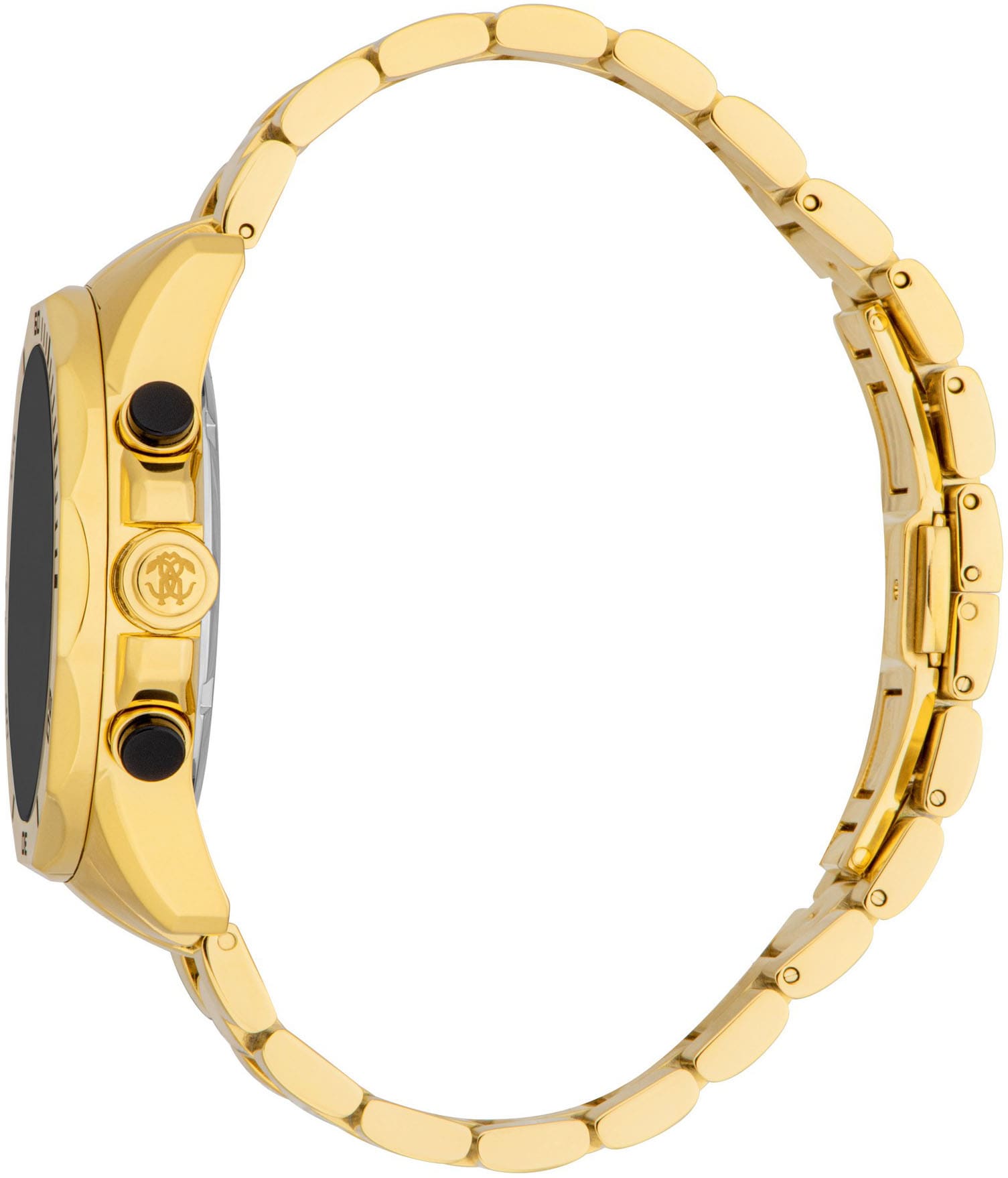 roberto cavalli Chronograph »Uomo Sport III«, Quarzuhr, Armbanduhr, Herrenuhr, Edelstahlarmband, analog, Tag