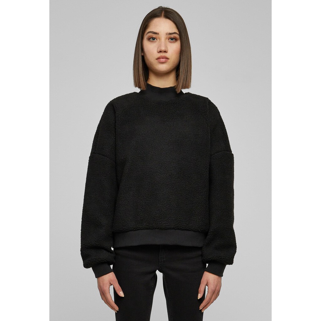 URBAN CLASSICS Sweater »Urban Classics Damen Ladies Sherpa Crewneck«