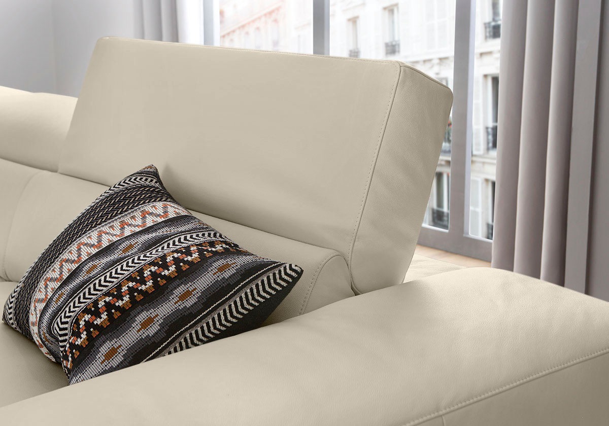 Thumbnail - W.SCHILLIG Ecksofa "piedroo, Designsofa mit tollem Sitzkomfort, bequem und elegant, L-Form", Kopfteilverstellung, wahlwe...