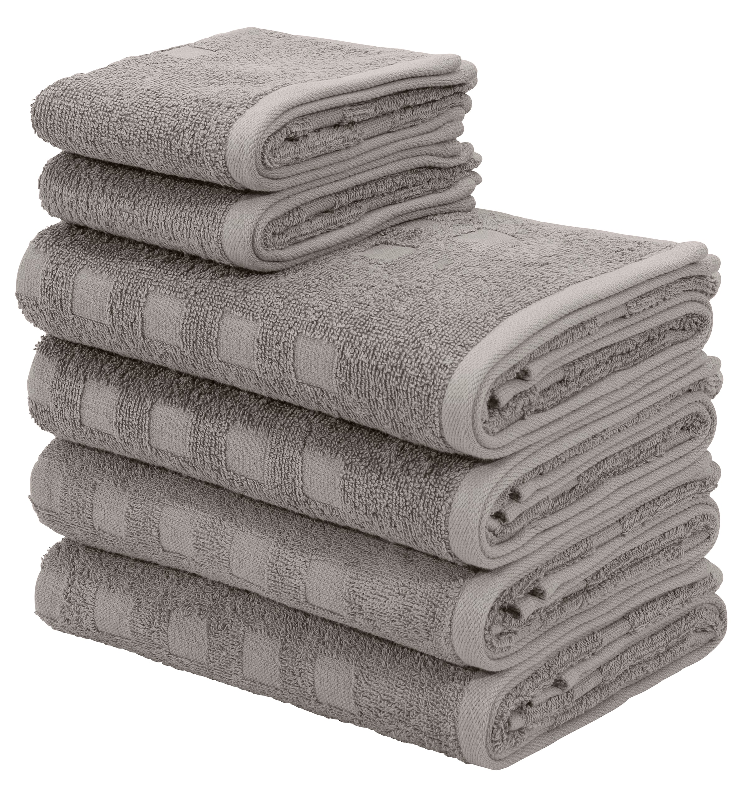 my home Handtuch Set "Demara, Gästetücher, Handtücher," unifarbene Handtüch günstig online kaufen