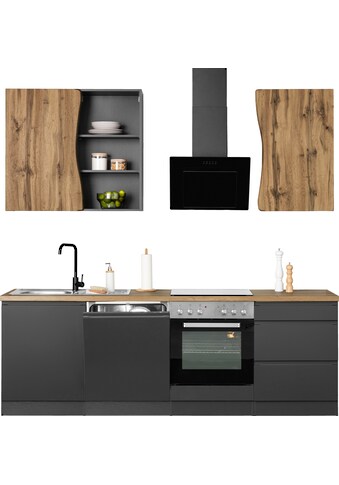 HELD MÖBEL Küche »Bruneck«, 240cm breit, wahlweise mit oder ohne E-Geräte, hochwertige... kaufen