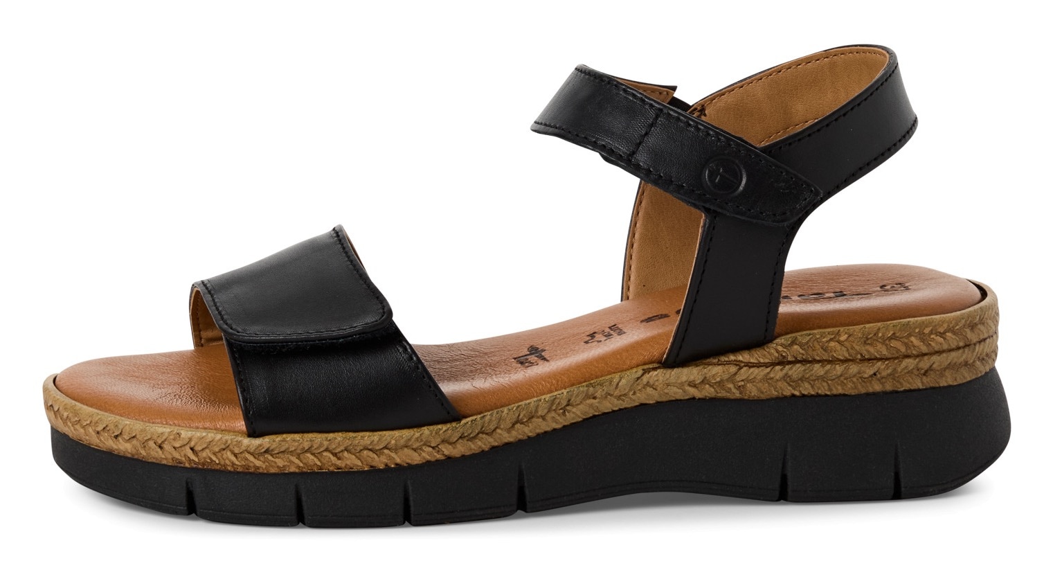 Tamaris Keilsandalette, Riemchensandale, Sommerschuh mit verstellbaren Klettverschlüssen