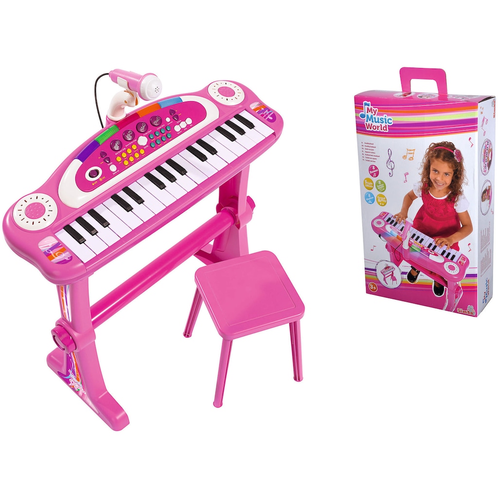 SIMBA Spielzeug-Musikinstrument »My Music World Keyboard, pink«