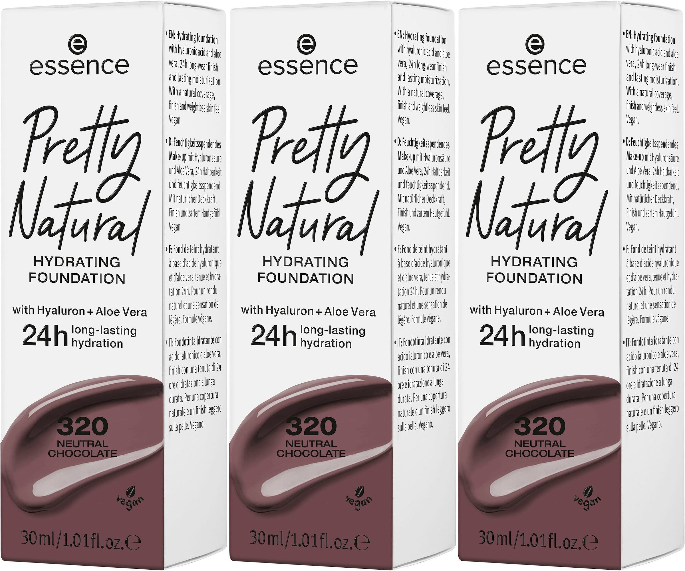 Essence Foundation »Pretty Natural (Set, BAUR HYDRATING«, | 3 online bestellen tlg.)