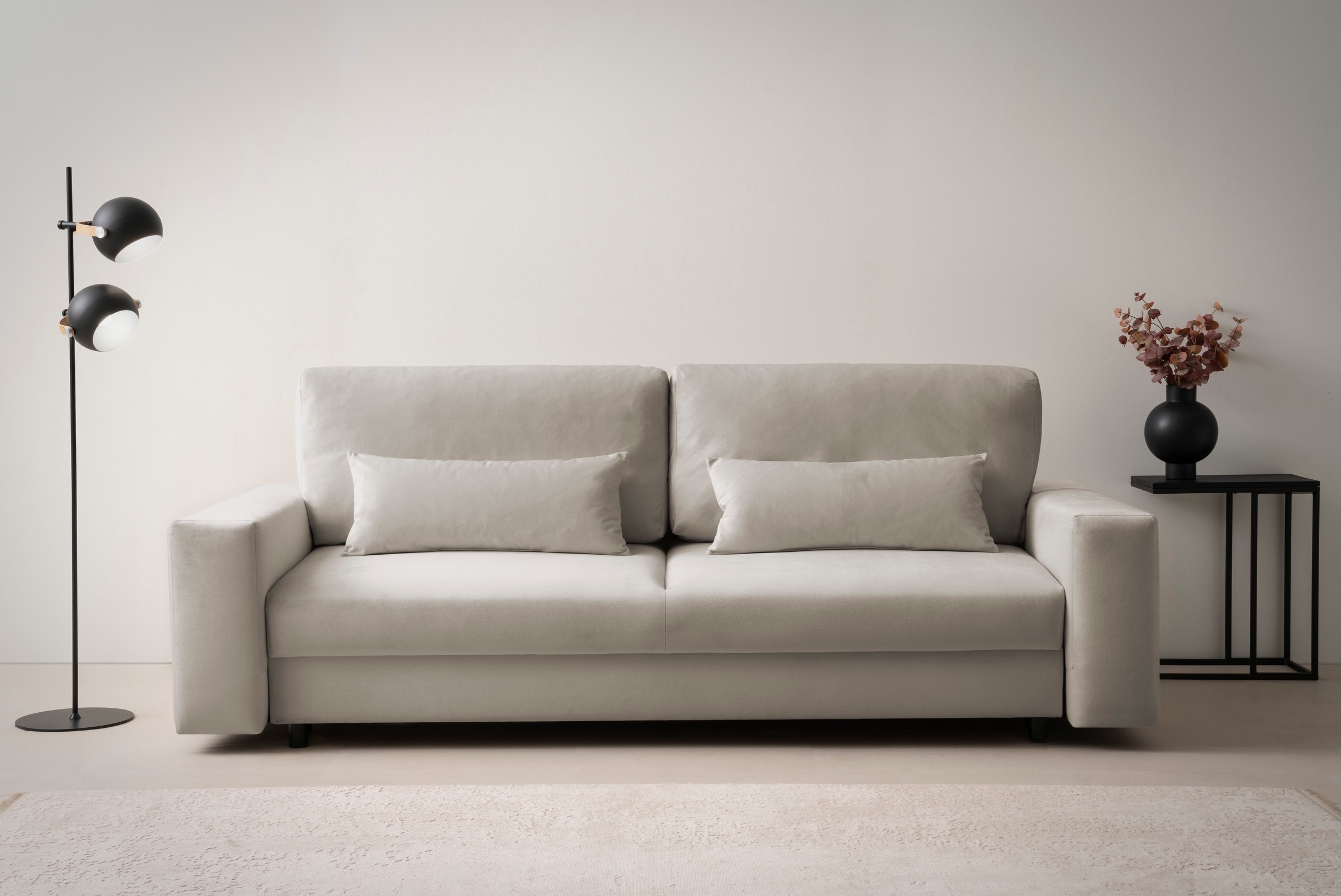 LeGer Home by Lena Gercke Schlafsofa »Imoga, Polster mit Schlaffunktion, 3-Sitzer Sofa, Couch mit Bettkasten« in modernen Farben und Stoffen, Bettfunktion, Liegefläche: 200x150 cm