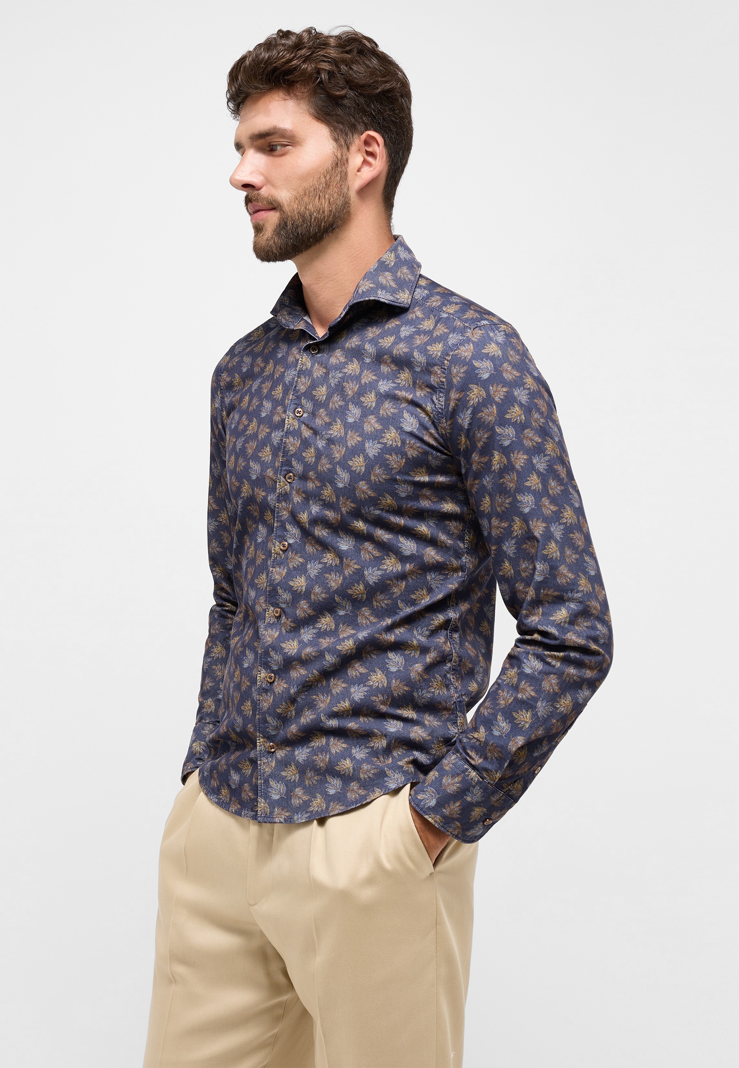 Eterna Langarmhemd "SLIM FIT" EASY IRON (bügelleicht) günstig online kaufen