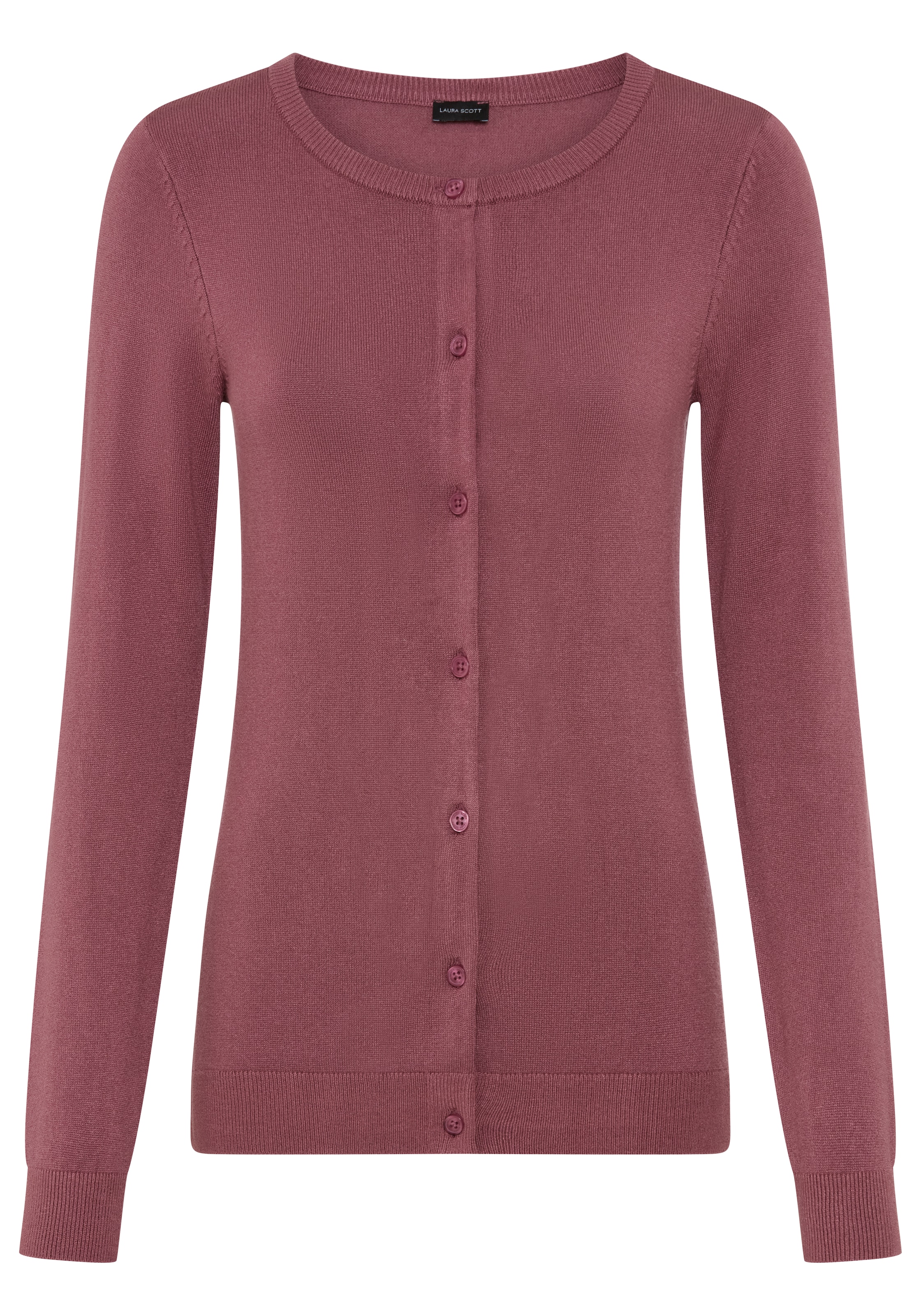 Laura Scott Strickjacke leichte Übergangsstrickjacke aus Feinstrick