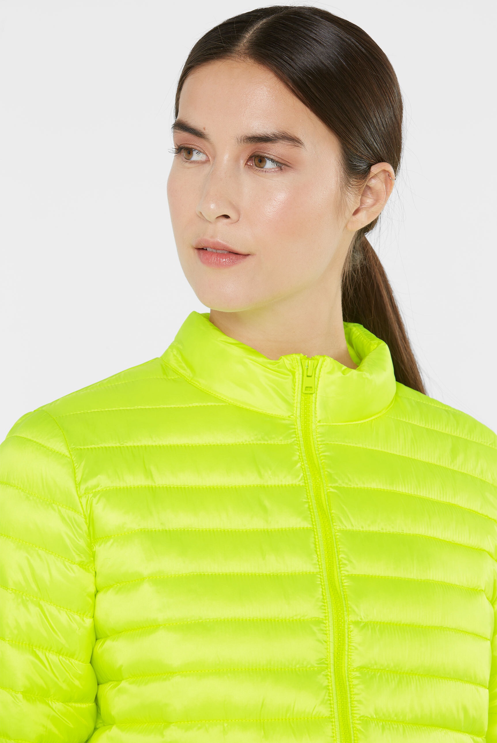 SENSES.THE LABEL Women's Short Quilted Jacket Green M 3