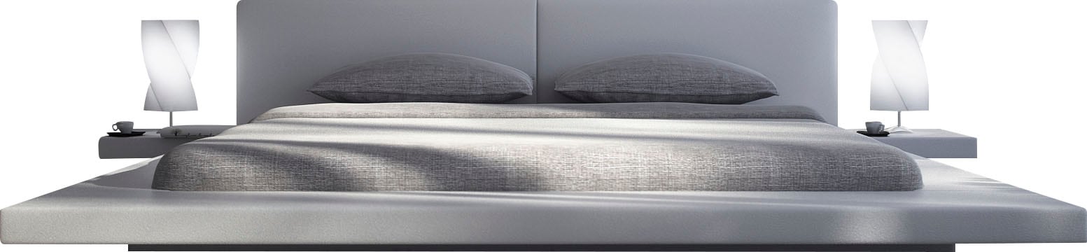 SalesFever Polsterbett, Stilvolles Lounge-Bett mit integriertem Nachttisch günstig online kaufen