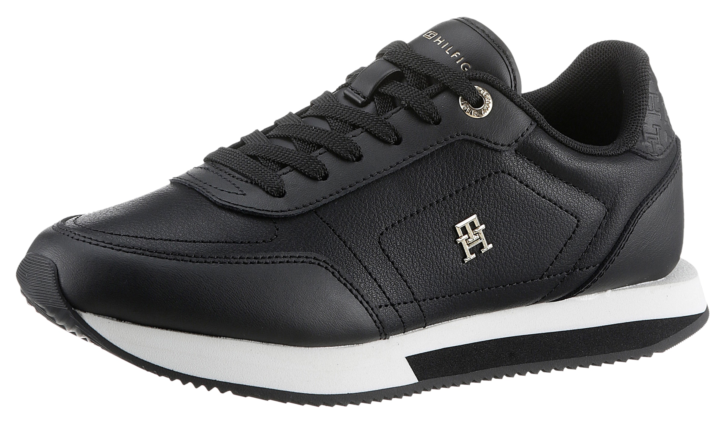 Tommy Hilfiger Plateausneaker "ELEVATED ESSENT RUNNER MONOGRAM", Freizeitsc günstig online kaufen