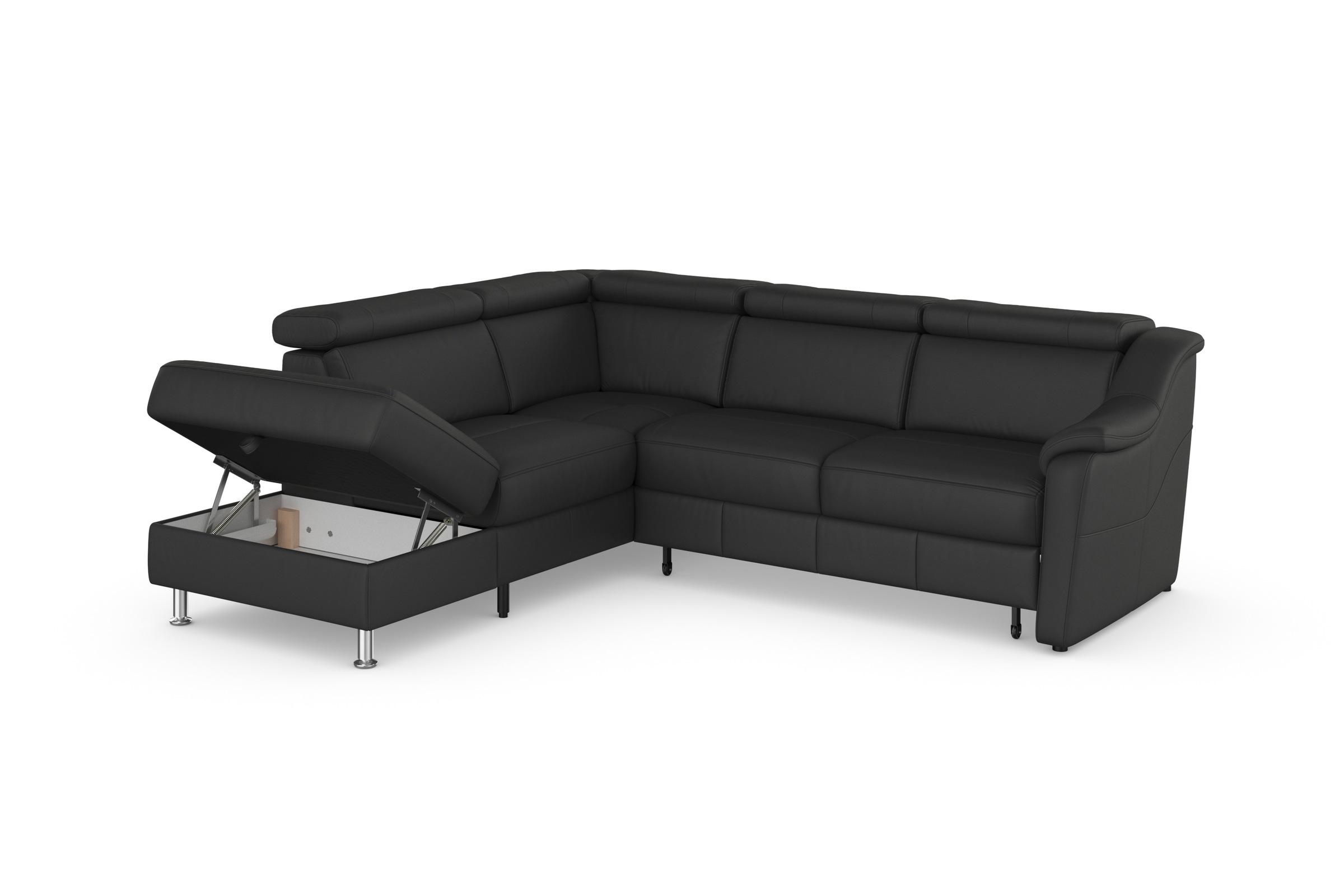 sit&more Ecksofa »Freetown L-Form«, inklusive Kopfteilverstellung und komfortablem Federkern
