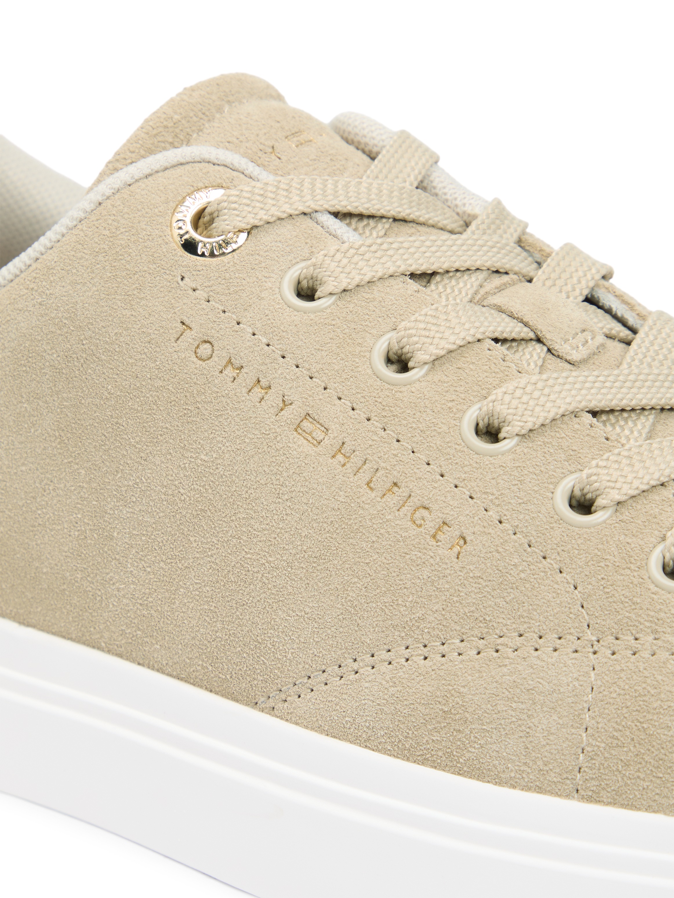 Tommy Hilfiger Plateausneaker "TH FEMININE CUPSOLE SUEDE" Freizeitschuh, Ha günstig online kaufen