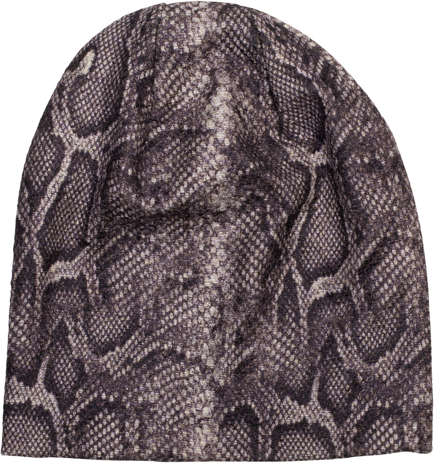 styleBREAKER Beanie "Beanie Mütze Glitzer Schlangen Muster" 1 Stk.