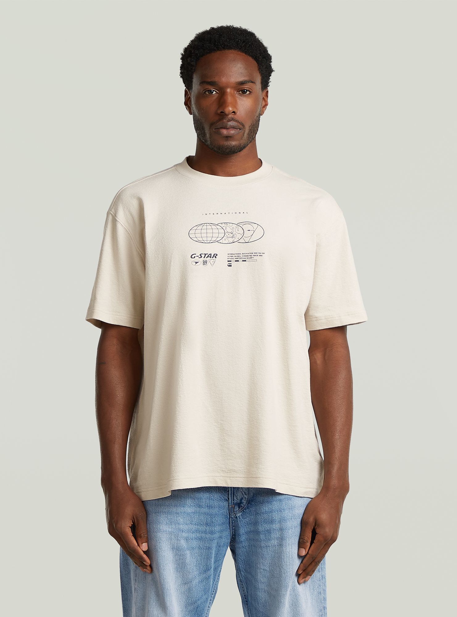 G-STAR T-Shirt "Globes Relaxed T-Shirt"