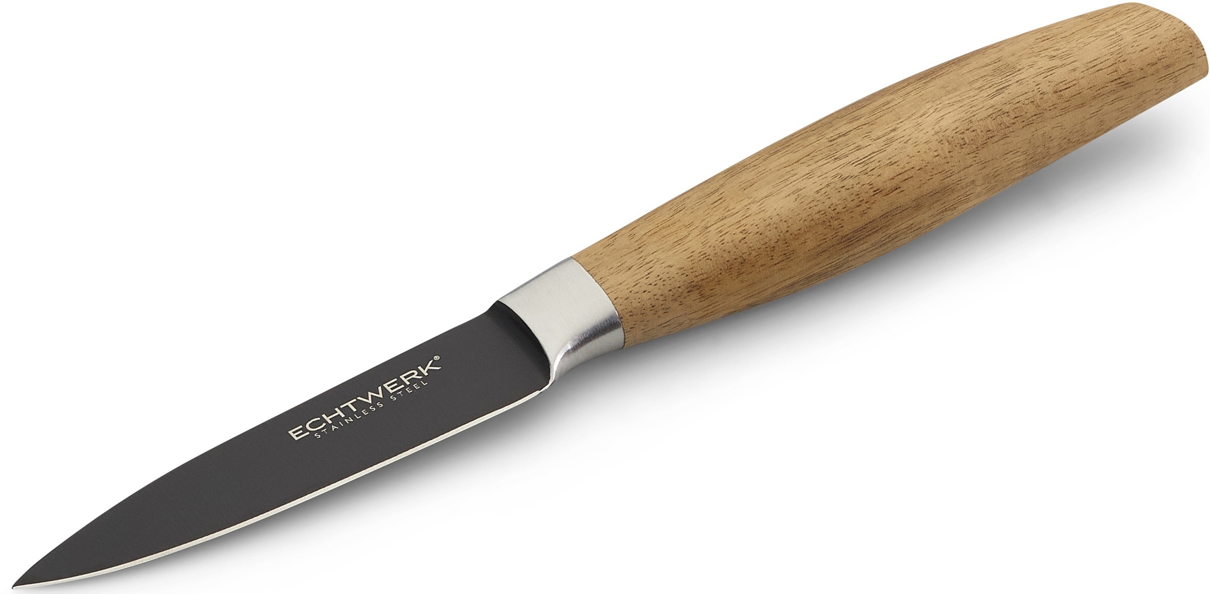 ECHTWERK Schälmesser "Classic" aus hochwertigem Stahl, Obst- & Gemüsemmeser mit Holzgriff, 8,8 cm