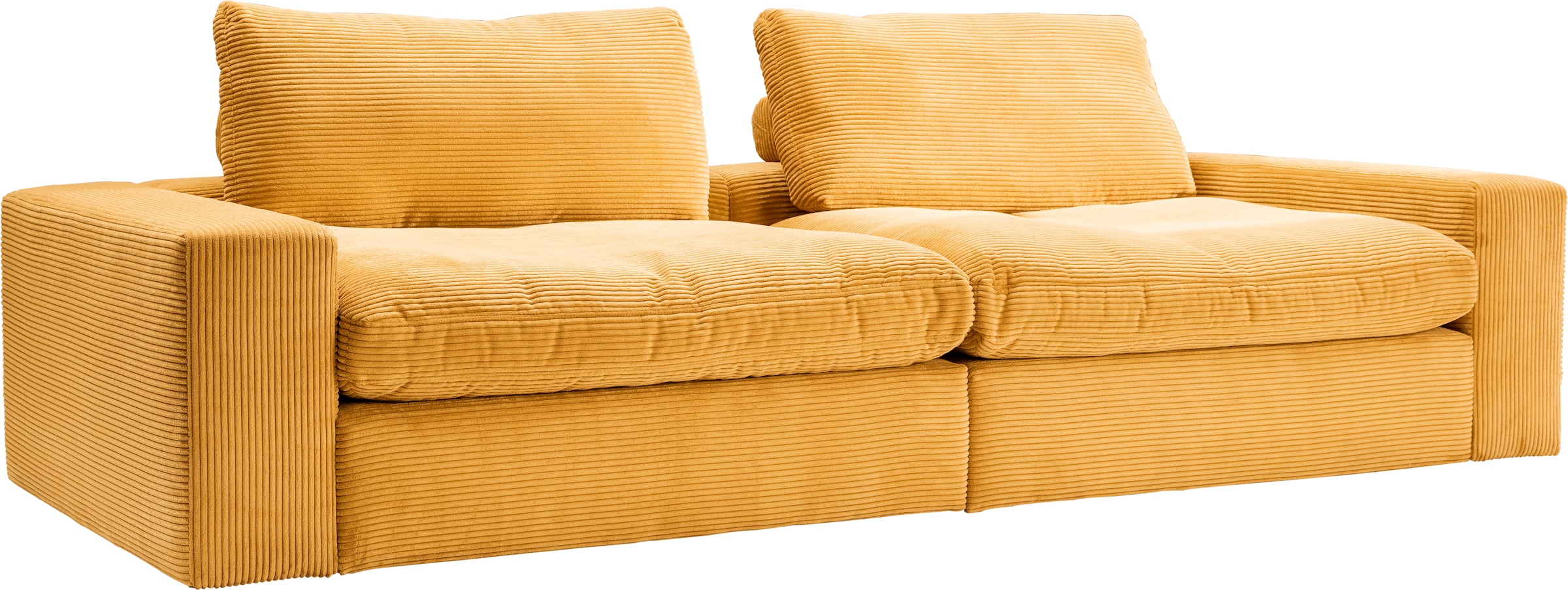 alina Big-Sofa »Sandy«, 266 cm breit und 123 cm tief, in modernem Cordstoff