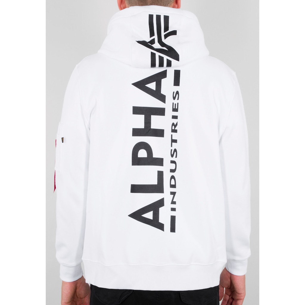 Alpha Industries Kapuzensweatjacke »Back Print Zip Hoody«