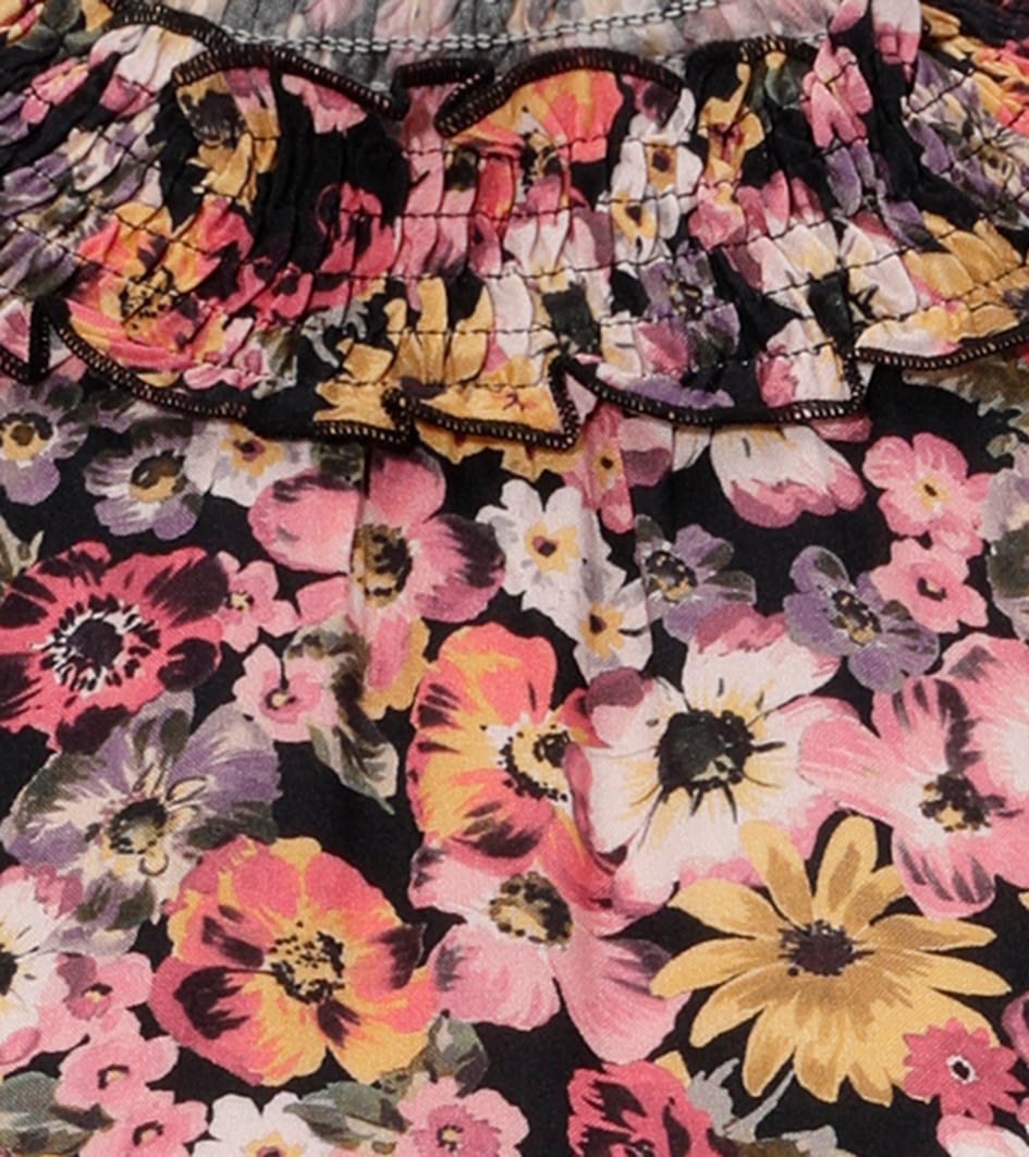 Aniston CASUAL Schlupfbluse, mit romantischen, farbenfrohen Blüten bedruckt - NEUE KOLLEKTION