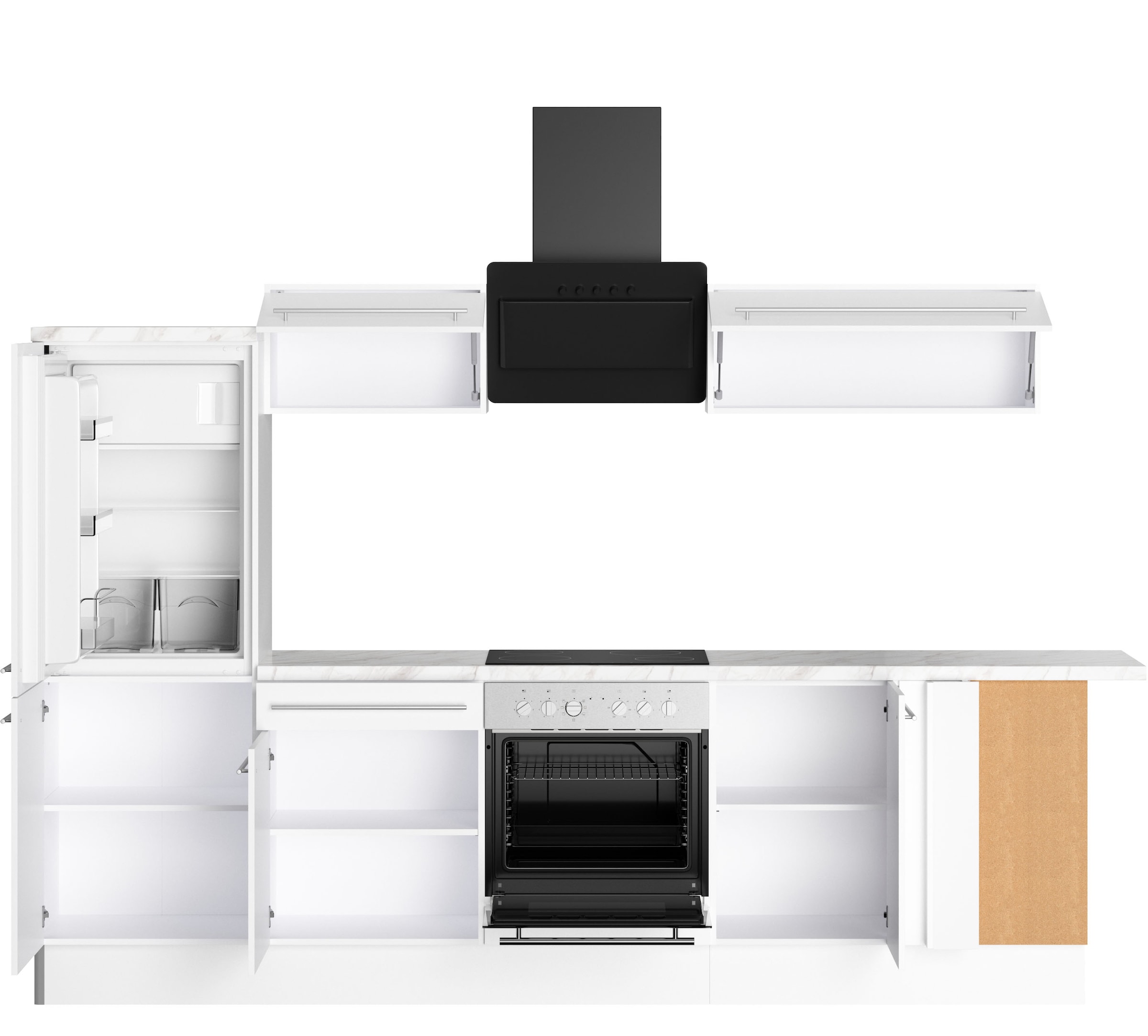 OPTIFIT Küche »Bern2«, Stellmaße 295 x 175 cm, wahlweise mit E-Geräten