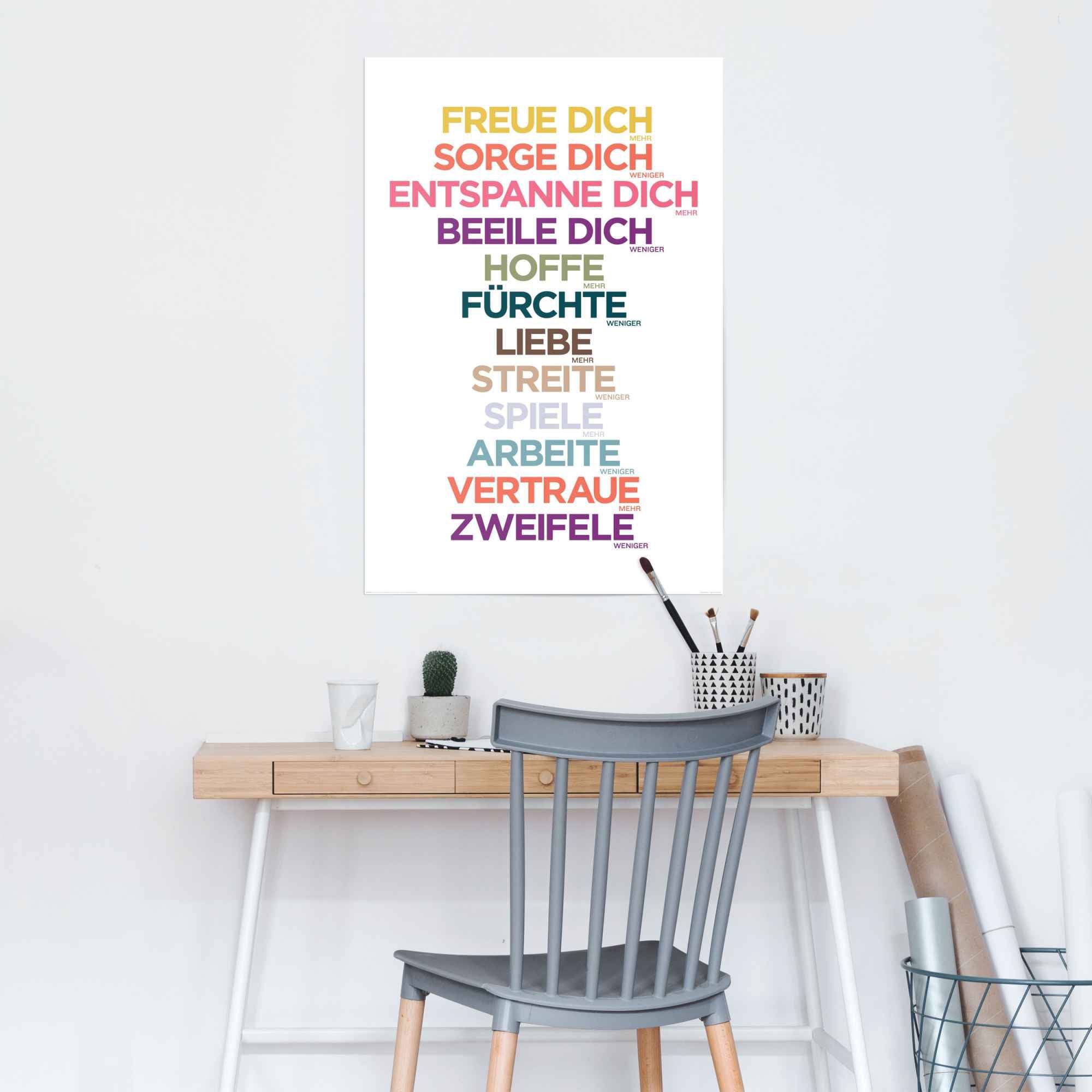 Reinders! Poster »Freue dich mehr«, | St.) BAUR bestellen (1