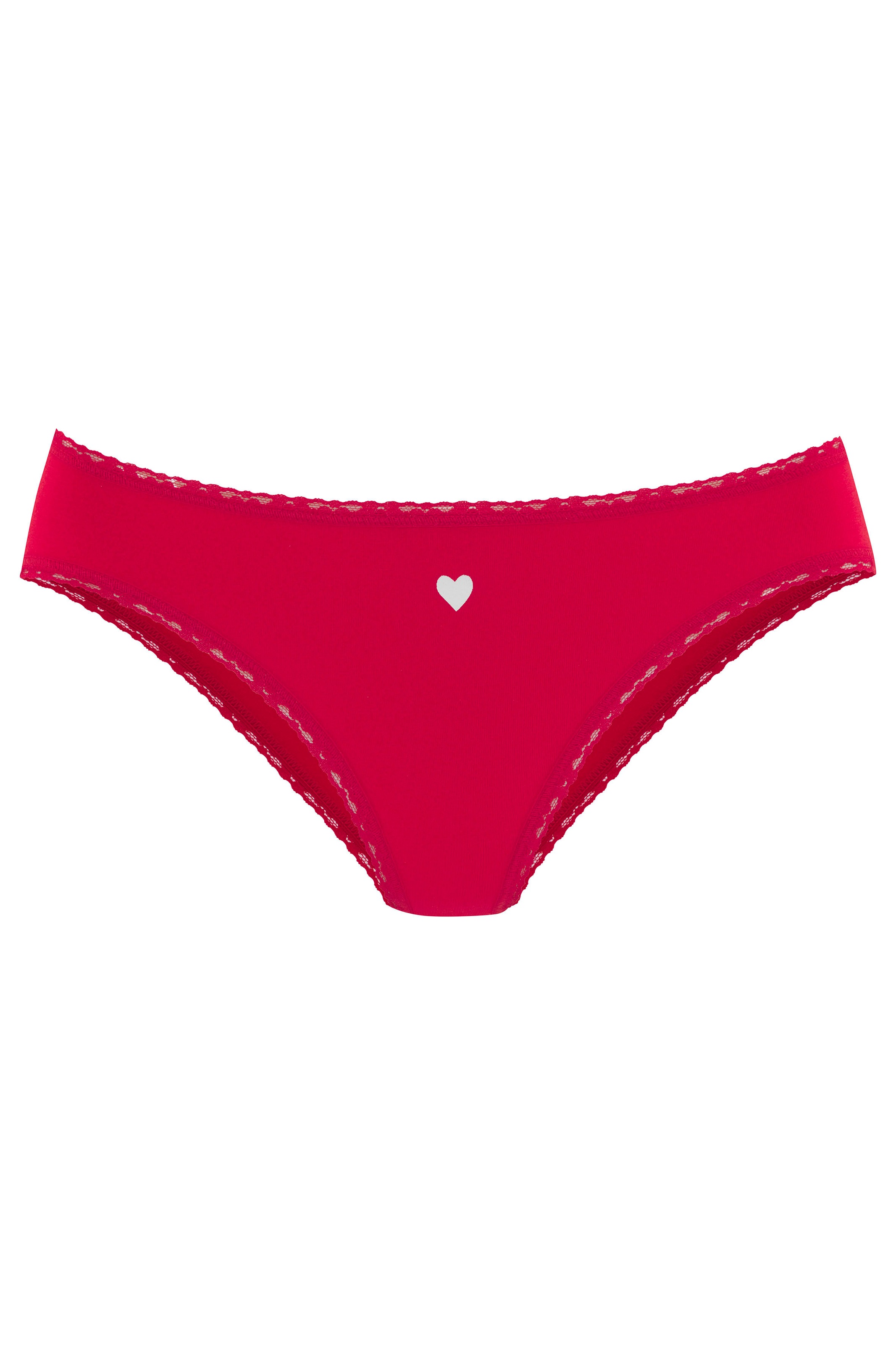 LASCANA Jazz-Pants Slips, (5er-Pack), mit süßen Herzchen-Prints und aus elastischer Baumwoll-Qualität