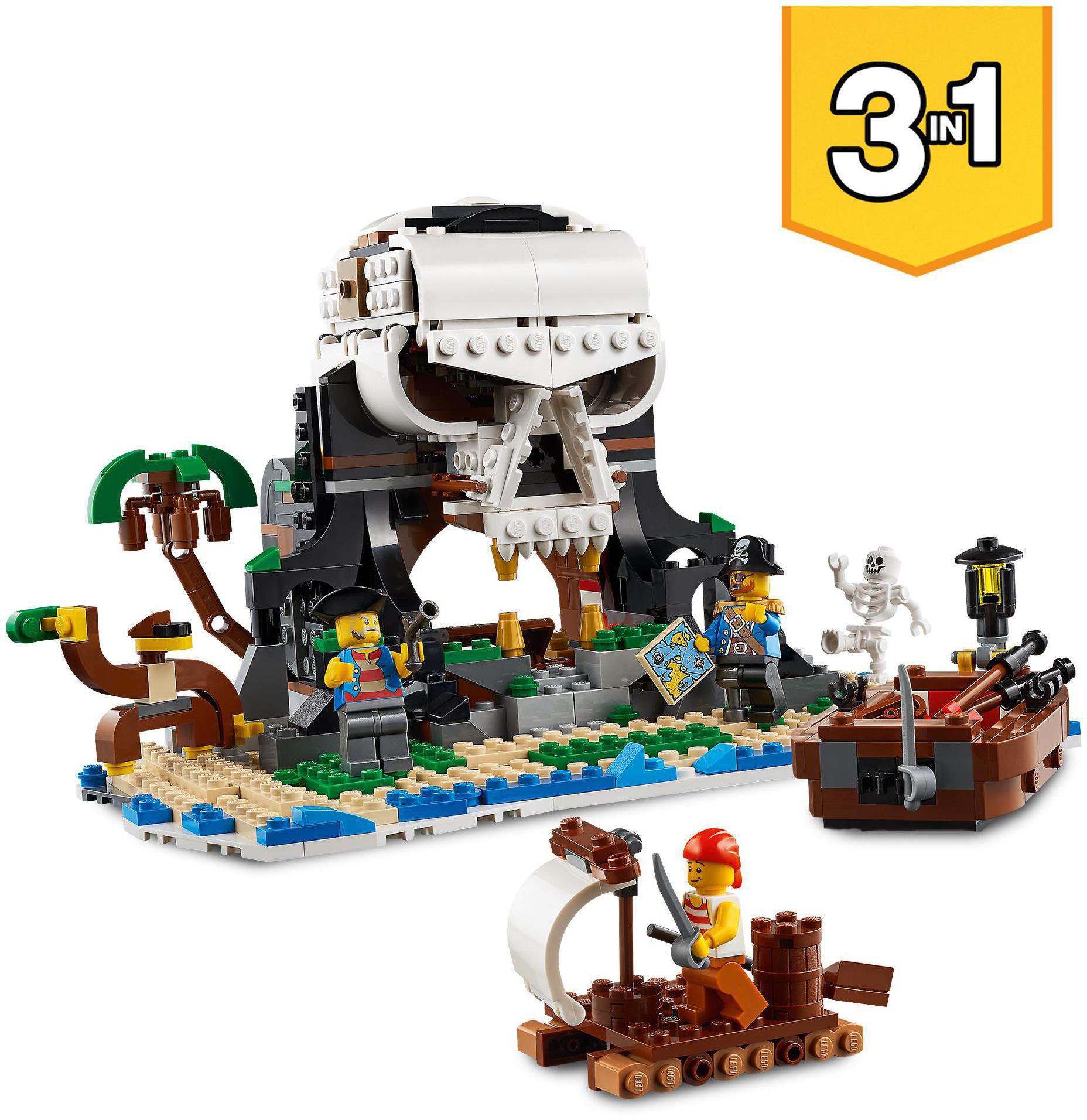 LEGO® Konstruktionsspielsteine »Piratenschiff (31109), LEGO® Creator 3in1«, (1264 St.), Made in Europe