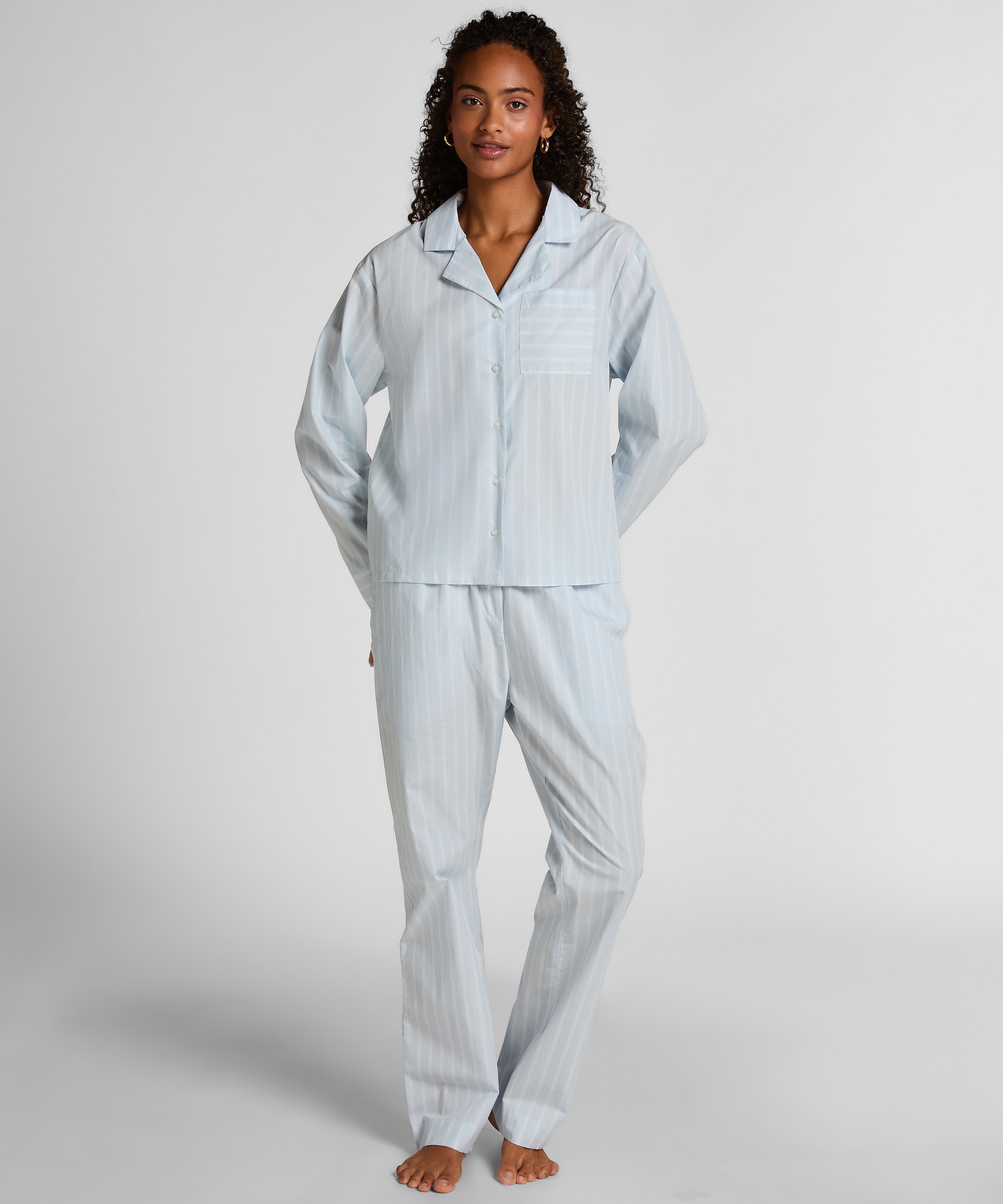 Hunkemöller Pyjama "Gestreifte Hose aus gewebter Baumwolle" günstig online kaufen