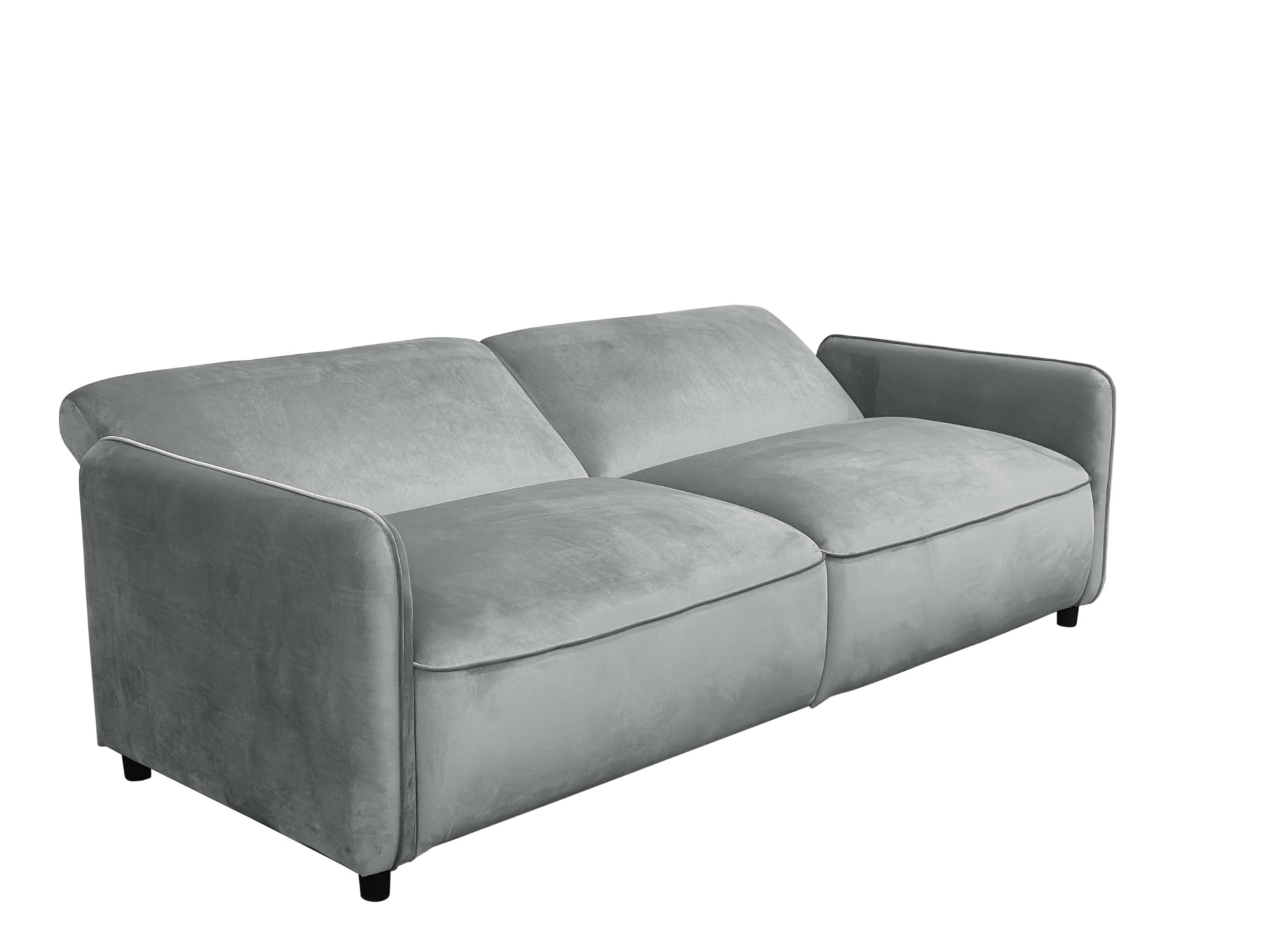 Dorel Home 3-Sitzer »Allie Curved Schlafsofa 209 cm«, Bettfunktion (110/190), verstellbare Rückenlehne, Cord u. Velours