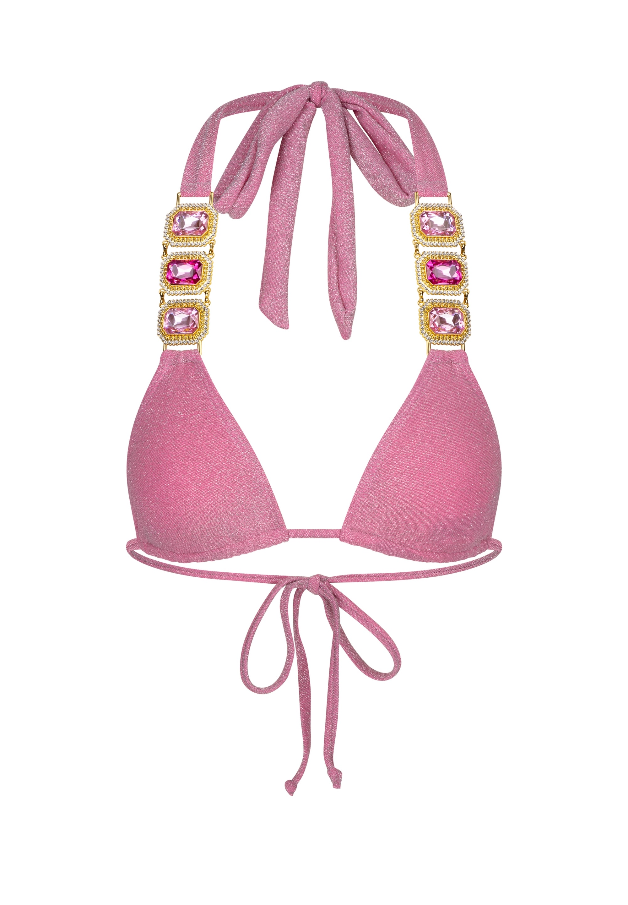 Moda Minx Triangel-Bikini-Top »Lumiere«, (1 St.), mt tollem Steinbesatz