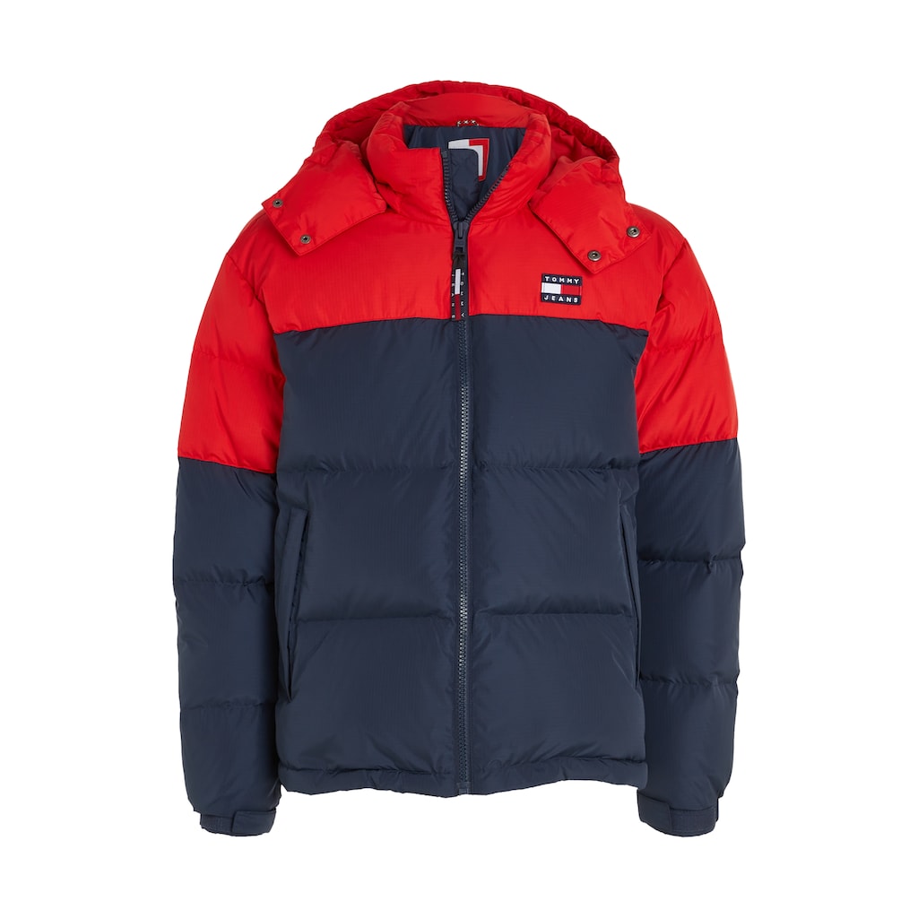 Tommy Jeans Steppjacke »TJM ALASKA COLORBLOCK PUFFER«, mit Kapuze