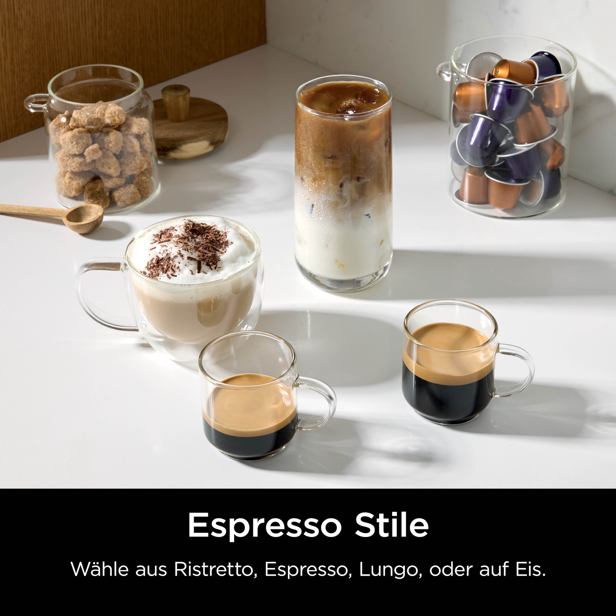 NINJA Filterkaffeemaschine »und Espresso-Kapselmaschine Prestige DualBrew System CFN802EU« 1,8 l Kaffeekanne Papierfilter 3 Variationen und 10 Getränkegrößen, mit einklappbarem Aufschäumer