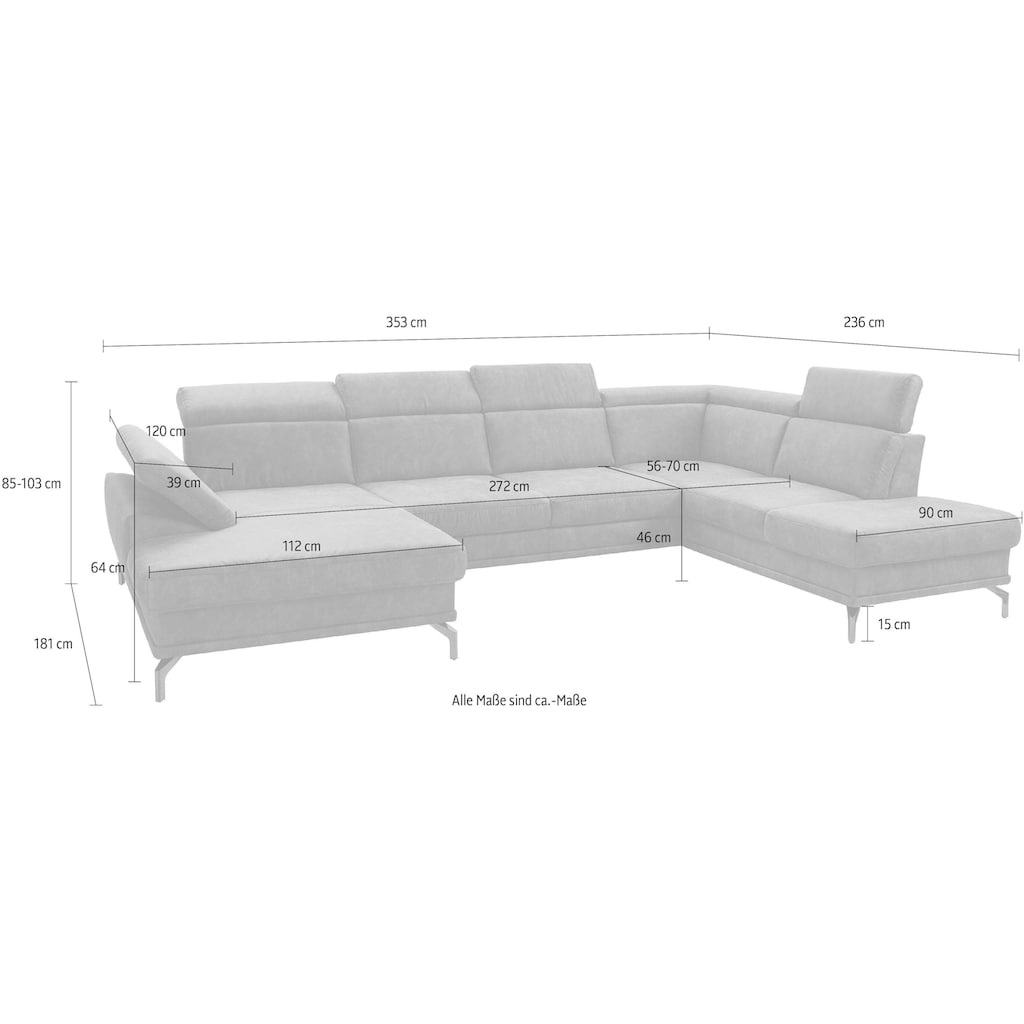 sit&more Wohnlandschaft »Scorpio«