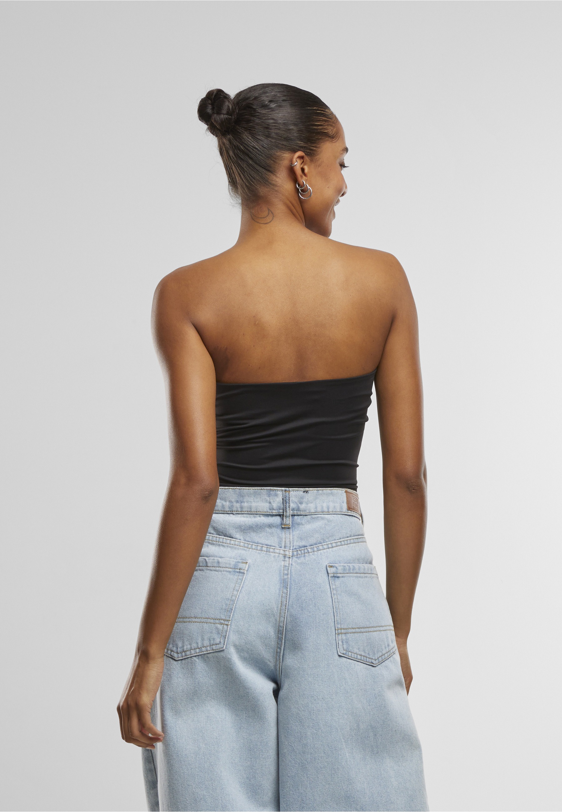 URBAN CLASSICS Kurzarmshirt »Urban Classics Ladies Bandeau Cropped Top« 1
