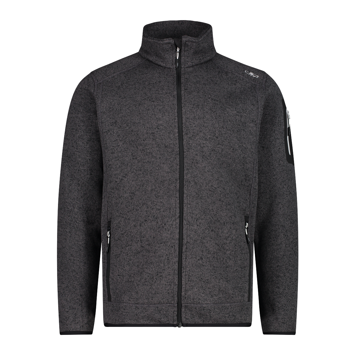 Strickfleecejacke CMP "MAN JACKET", Herren, Gr. 60, ero, glacier, Strick, Obermaterial: 100% Polyester, eingefasste Kante, Jacken, atmungsaktiv, schnell trocknend, wärmend, Übergangsjacke 3