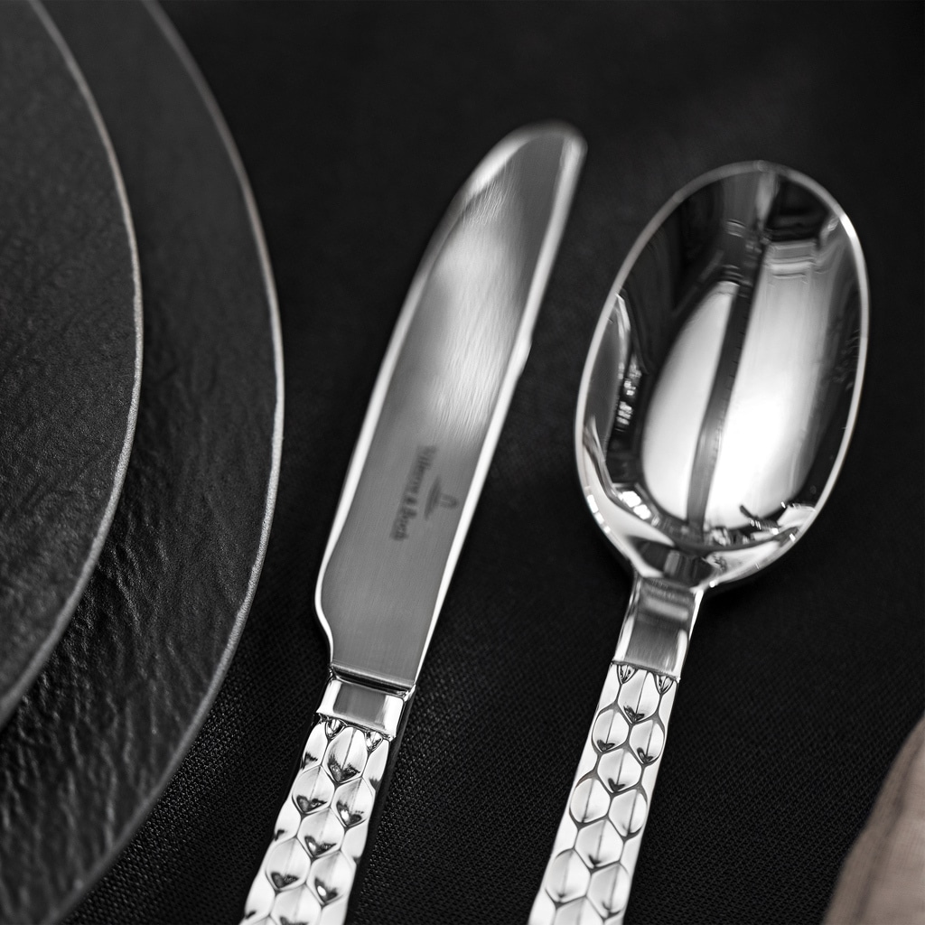 Villeroy & Boch Tafelmesser »Tafelmesser Boston 237 mm 6er Set silber« Spülmaschinenfest