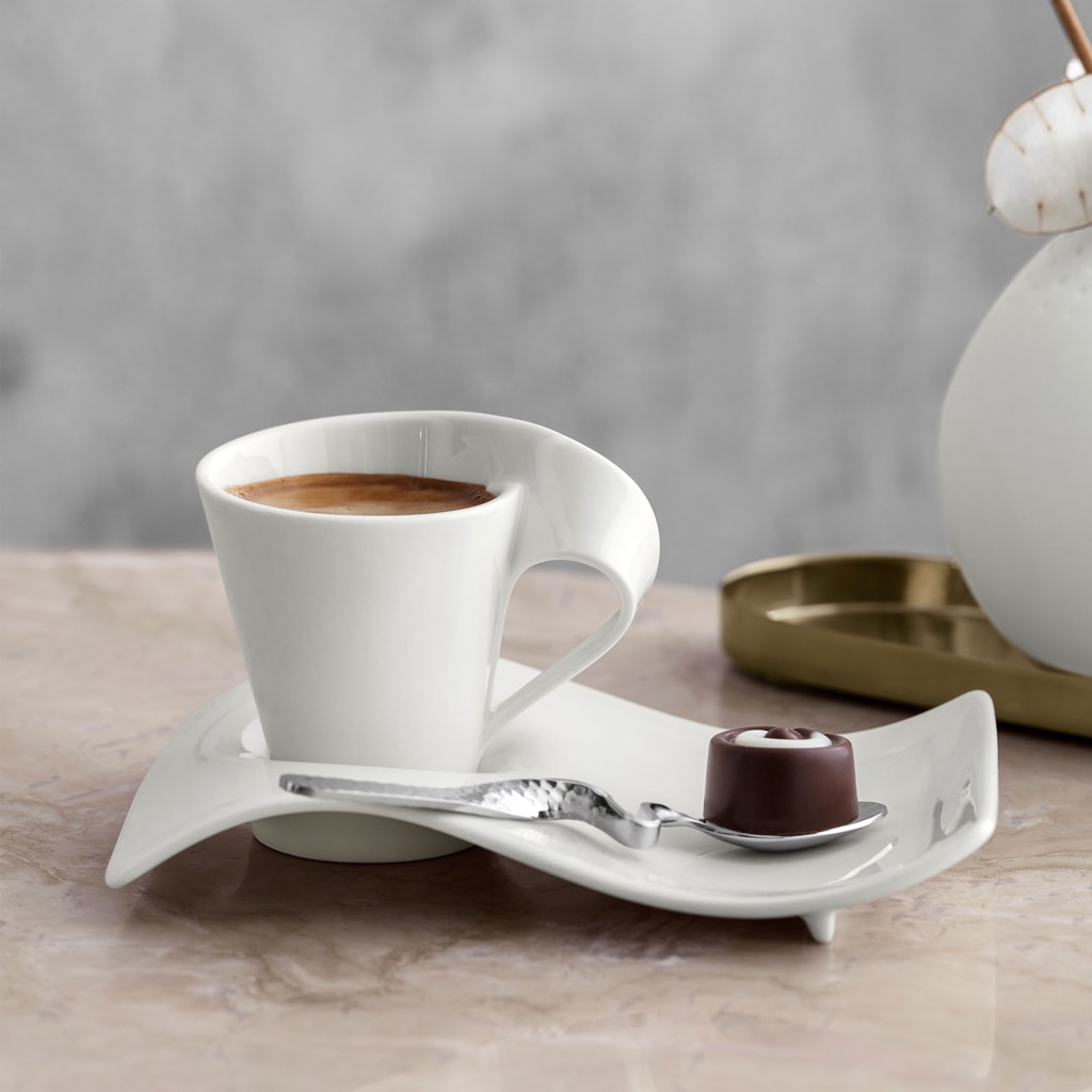 Villeroy & Boch Espressotasse »Espressotassen NewWave Caffè 80 ml 6er Set weiß«