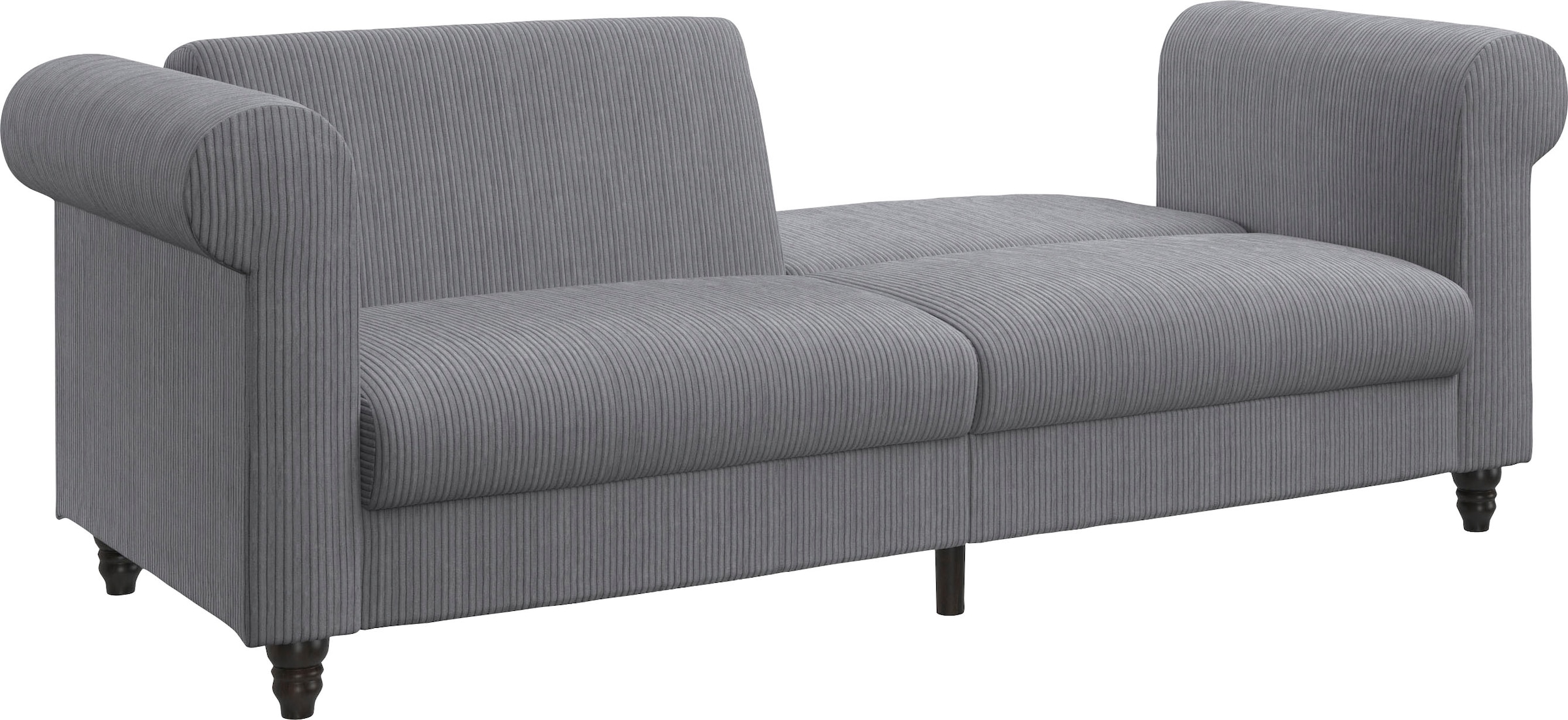 Dorel Home 3-Sitzer »Felix II, Schlafsofa 236cm, (Liegefläche 108x190cm), Rückenlehne«, 3-fach verstellbar, Sitzhöhe 46 cm, Cord