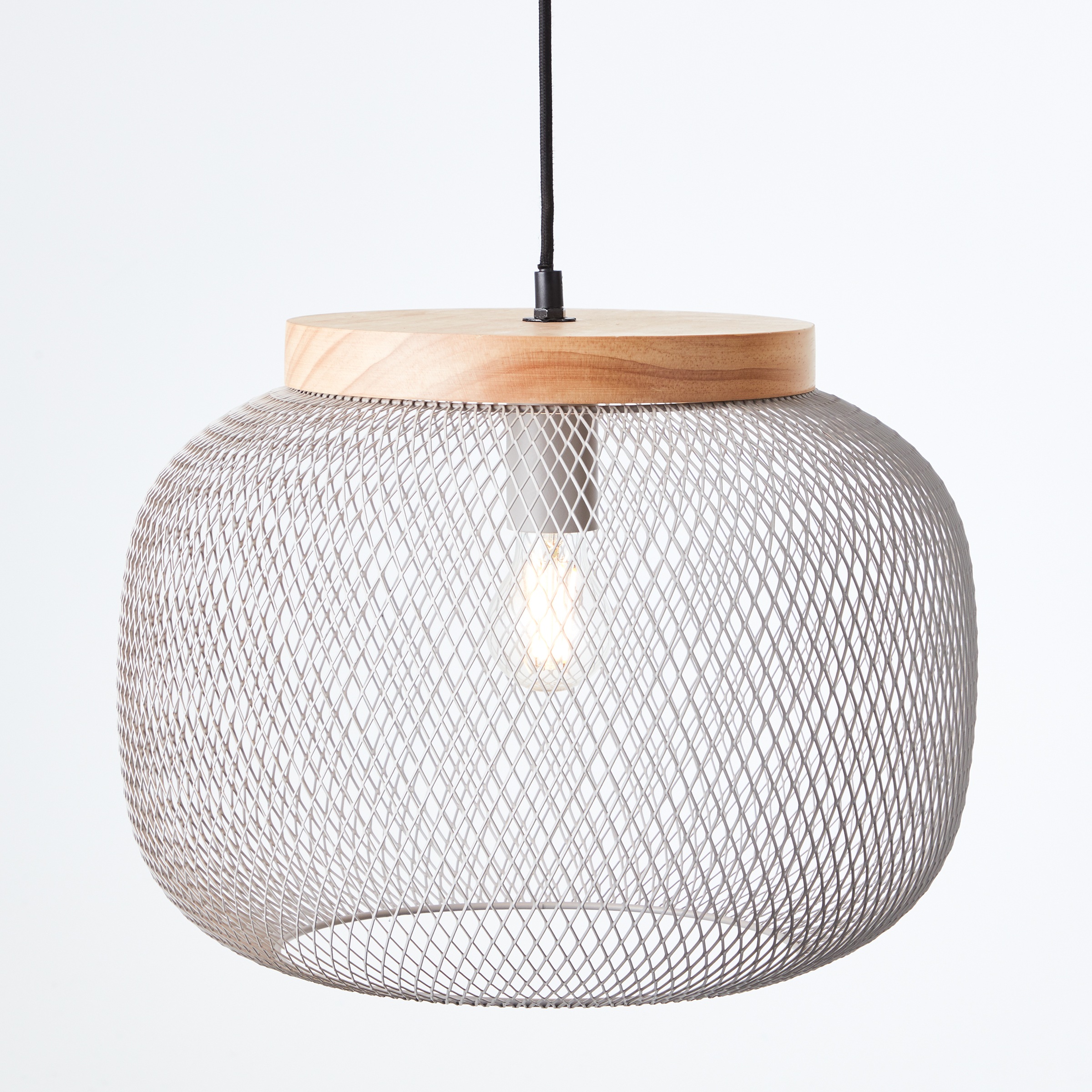 Brilliant Pendelleuchte »Giada«, 1 flammig, Leuchtmittel E27 | ohne Leuchtmittel, Pendelleuchte, 40 cm, E27, kürzbar, Metall/Holz