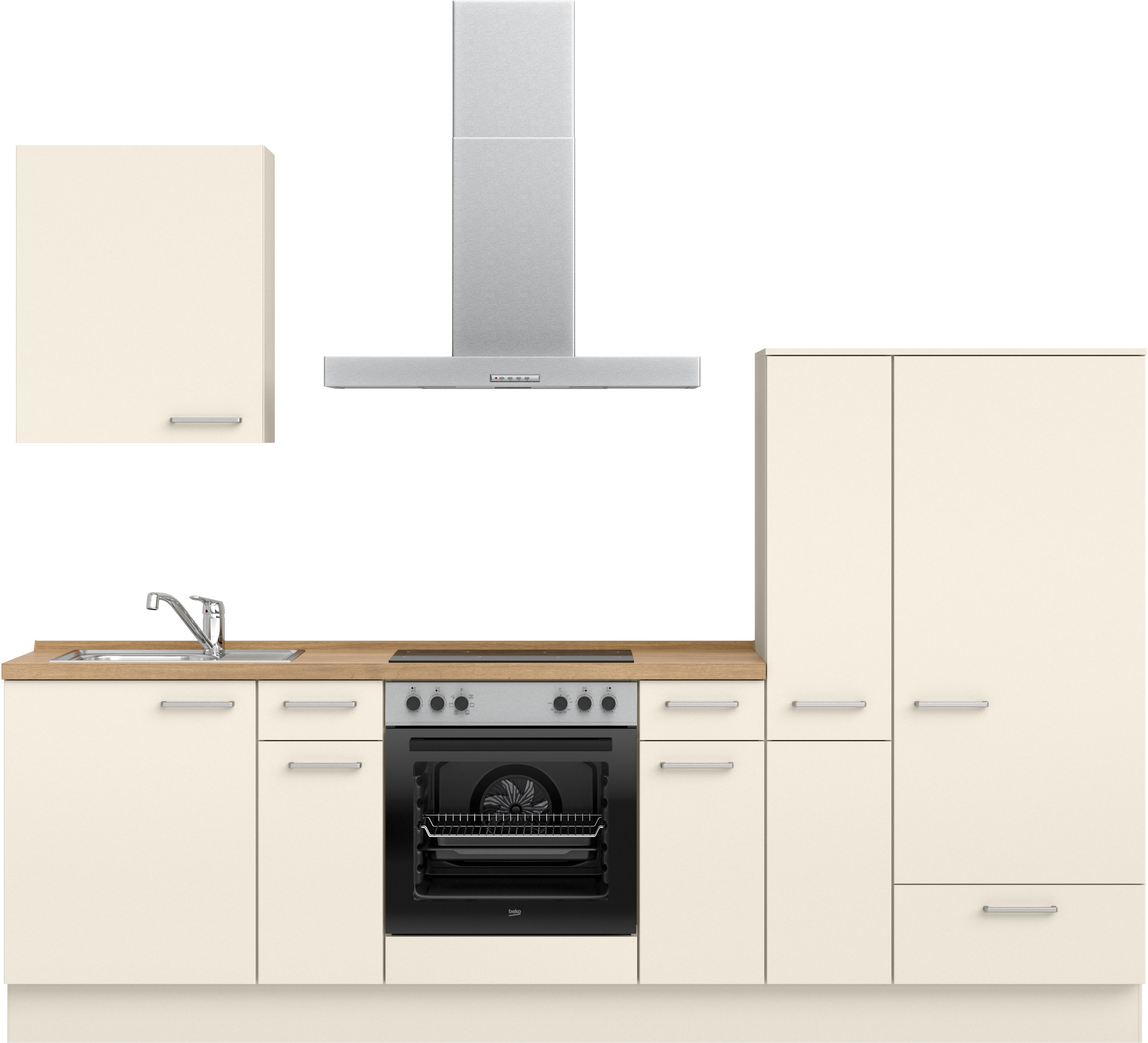 nobilia ""Touch I", NEU: individuell anpassbar mit gratis Profi-Beratung" vormontiert, Breite 270 cm, Ausrichtung wählbar, wahlw. mit E-Geräten