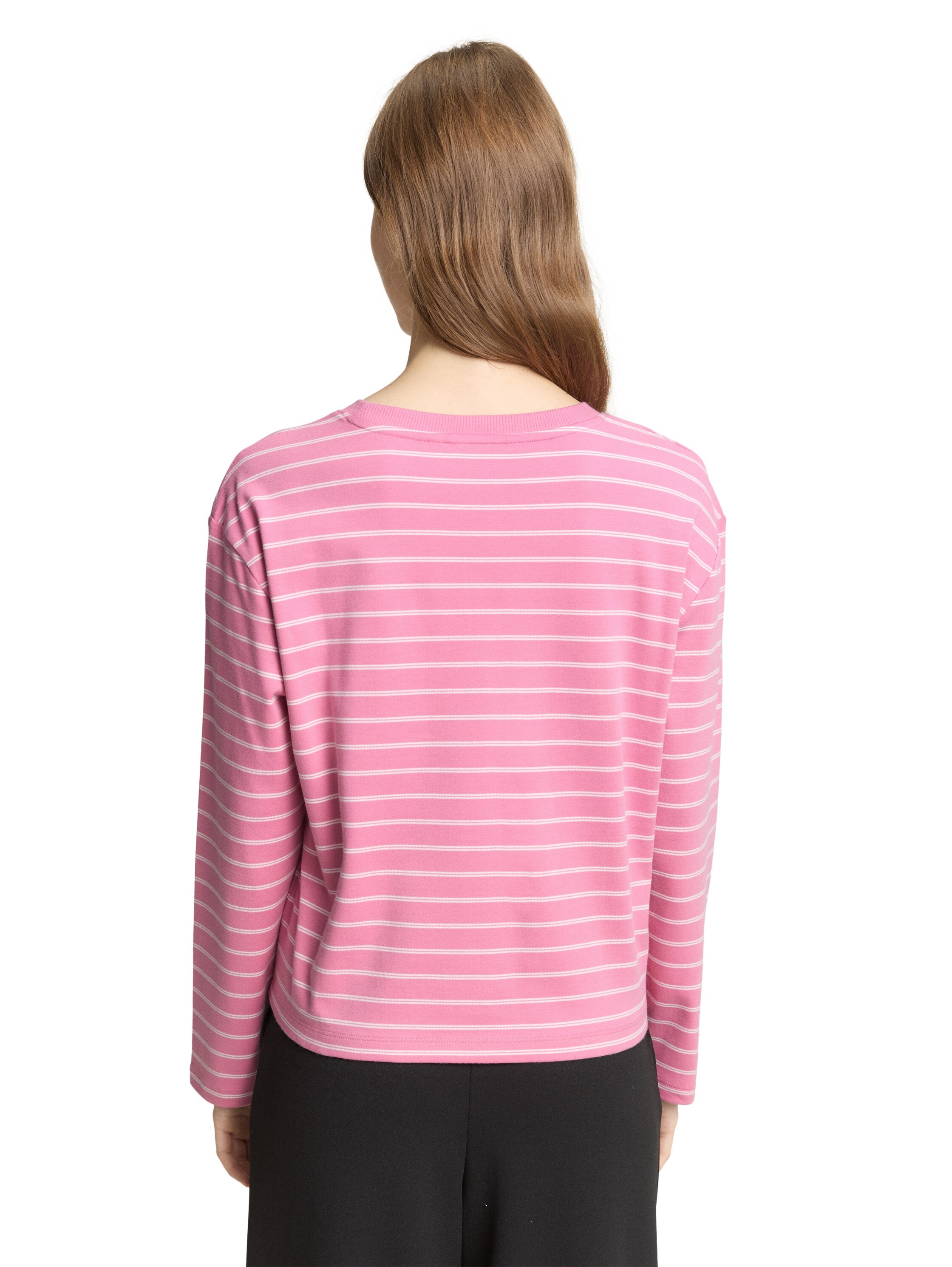 TOM TAILOR Denim T-Shirt mit Streifen Muster günstig online kaufen