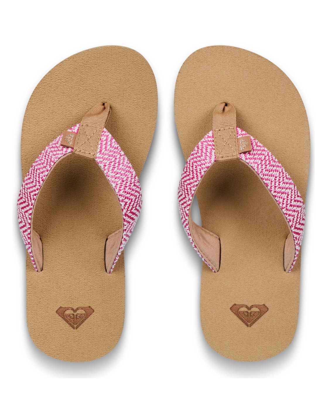 Sandale ROXY "Rg Porto Raffia", Jungen, Gr. 2(32), raspberry, Obermaterial:Obermaterial: 90% synthetisches Raffia/10% Textilpolyester, Futter: 100% Textilpolyester, Laufsohle: 100% EVA;, Schuhe Sandale 3