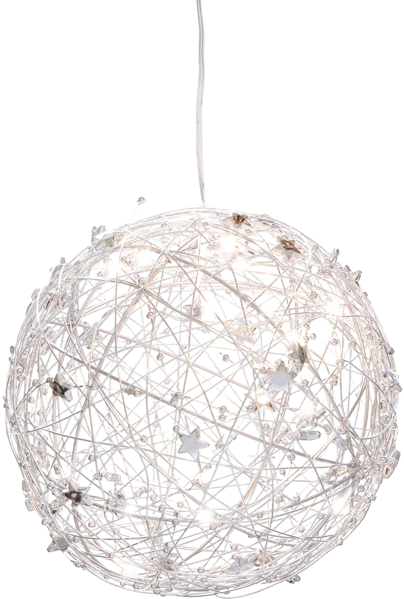 Creativ light Dekokugel »MetalldrahtKugel mit LEDBeleuchtung