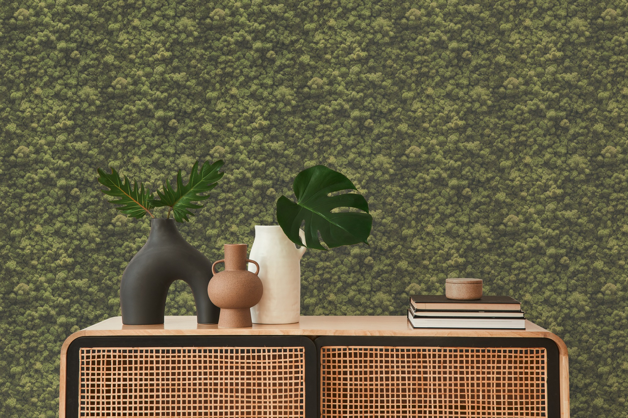 A.S. Création Vliestapete »PintWalls II Mooswandoptik Tapete Mustertapete 3D Mooswand 3D«, matt, Vliestapete Naturmotiv für Schlafzimmer Küche Wohnzimmer Mooswandoptik
