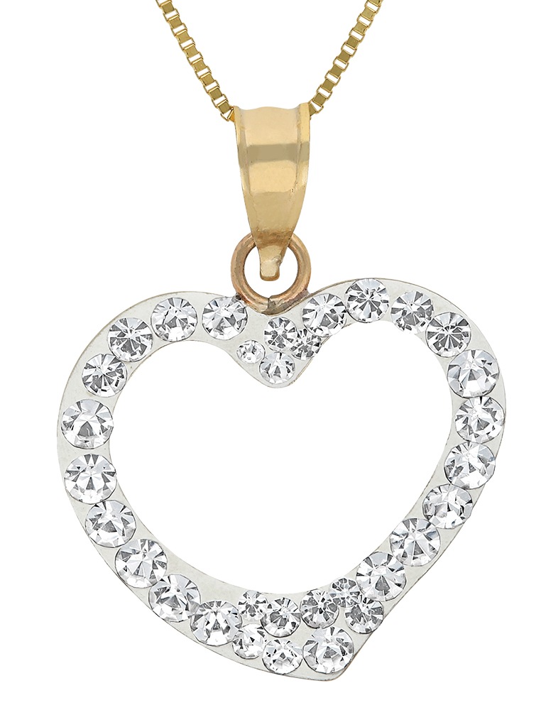 Vivance Herzkette »sparkling heart«