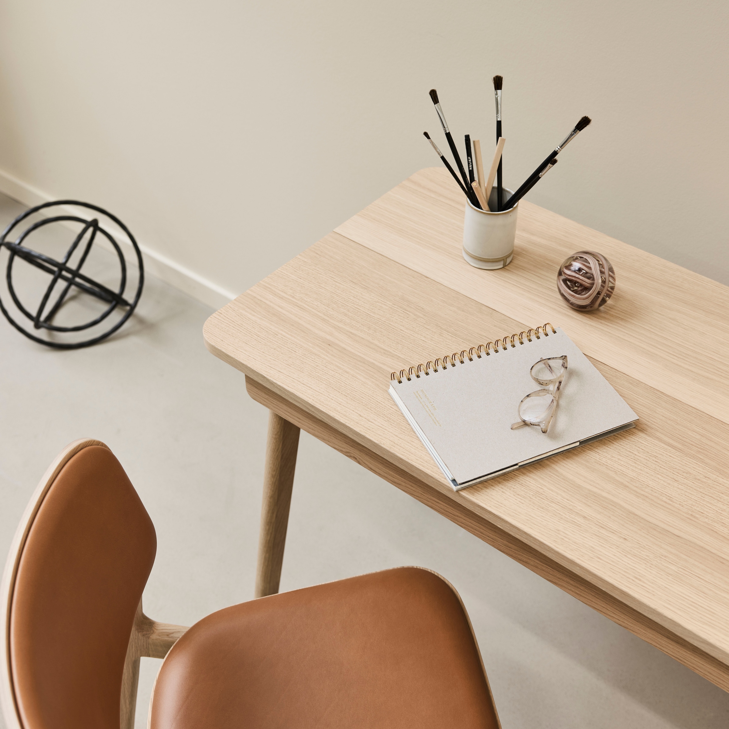 Hammel Furniture Schreibtisch »Findahl by Hammel Home Desk« 1 Stk. tlg. 110x55,5/72,5 cm, mit Stauraum und Beine aus Massivholz