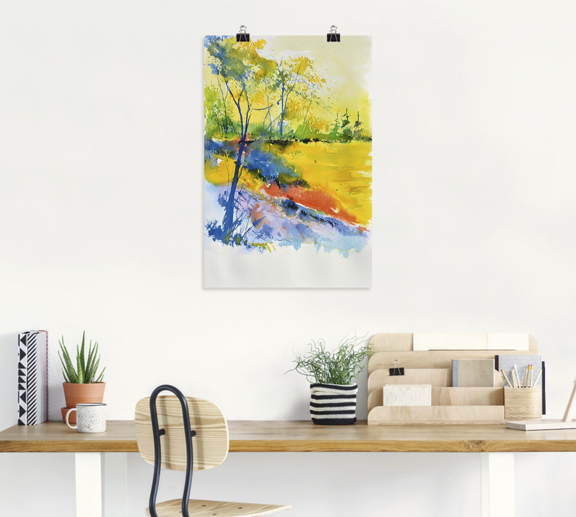 Artland Wandbild »Landschaft im Sonnenlicht«, Wald, (1 St.), als Alubild, Outdoorbild, Leinwandbild, Poster, Wandaufkleber