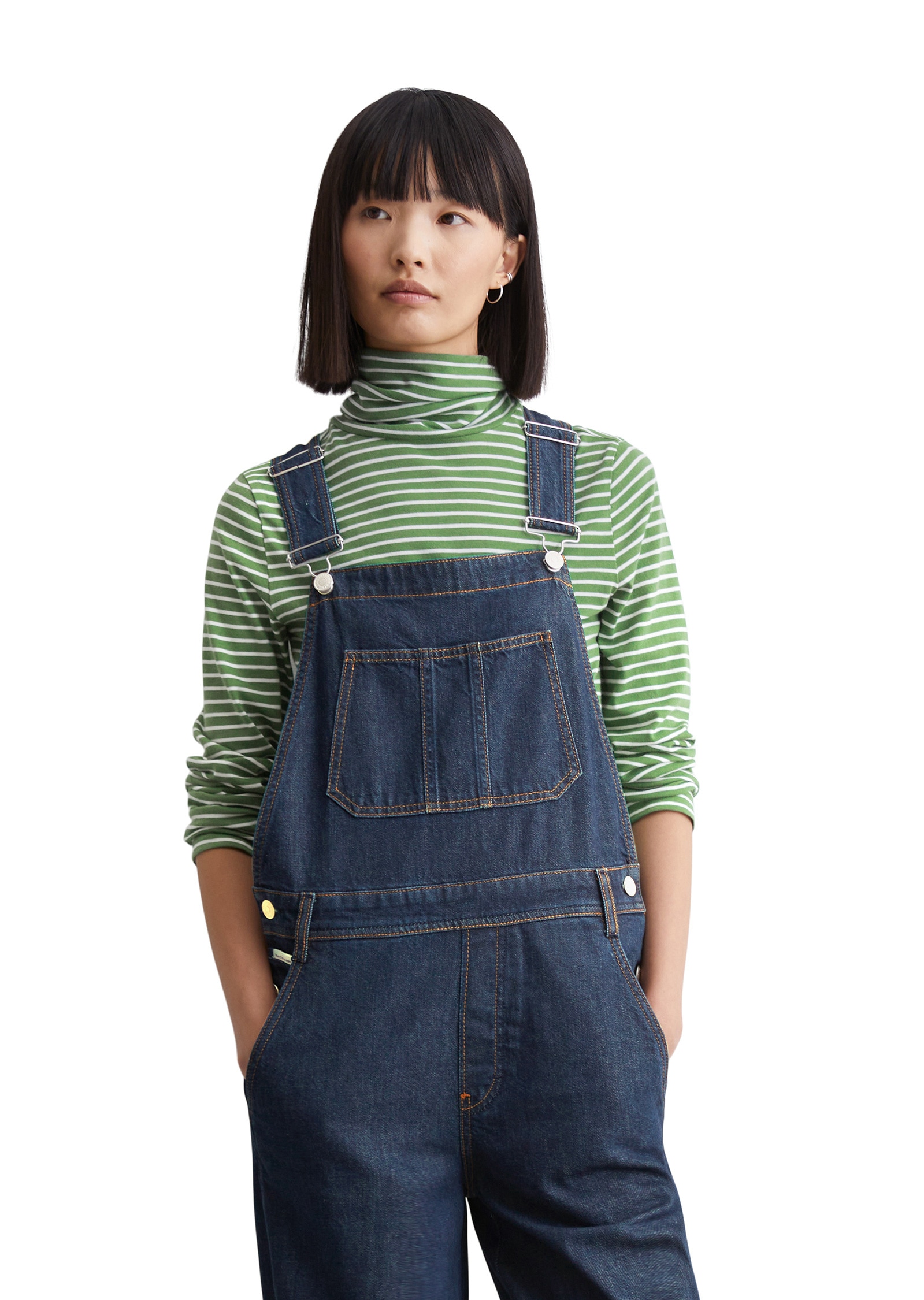 Marc OPolo DENIM Jumpsuit "aus dunkelblauem Rigid Denim" günstig online kaufen