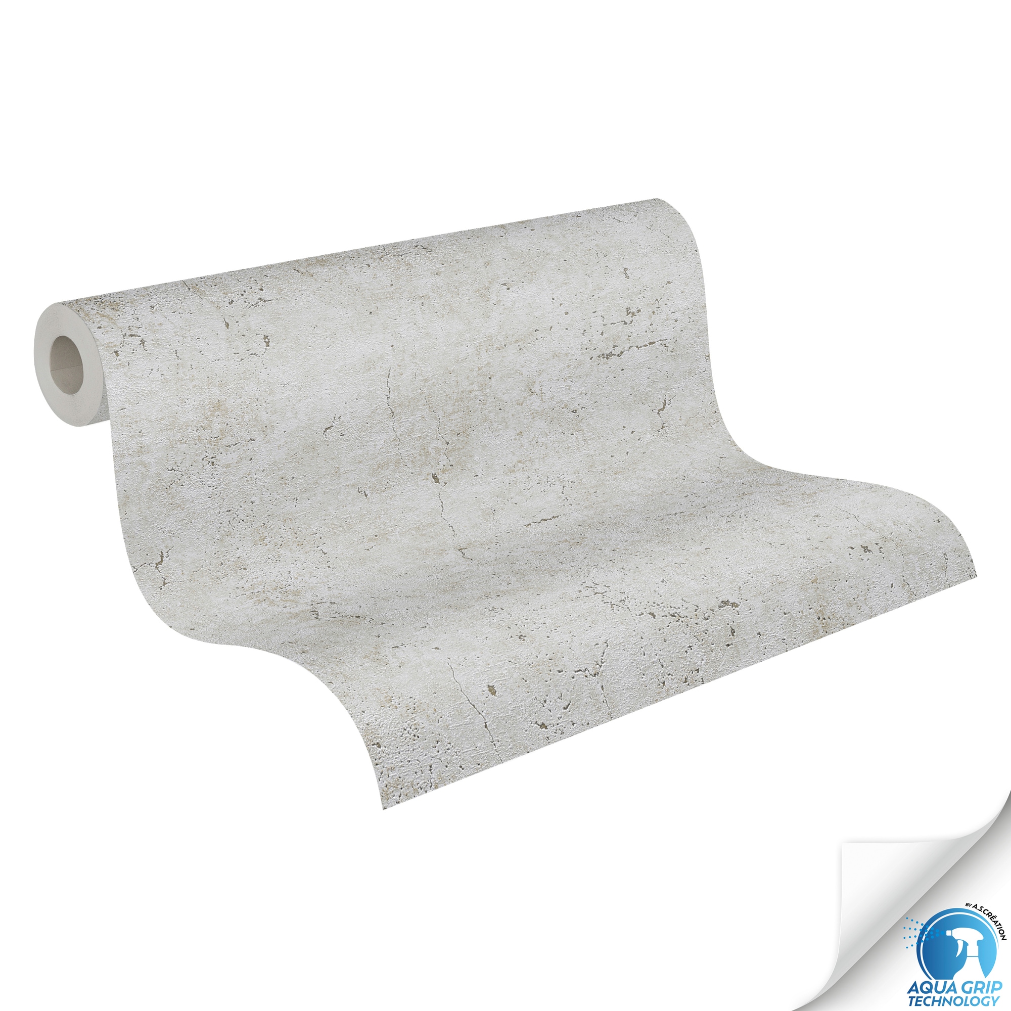 living walls Vliestapete »DesignDrop vorgeleimte Tapete Unitapete Grau einfarbig« matt strukturiert Vliestapete vorgekleistert einfarbig für Schlafzimmer Wohnzimmer Büro